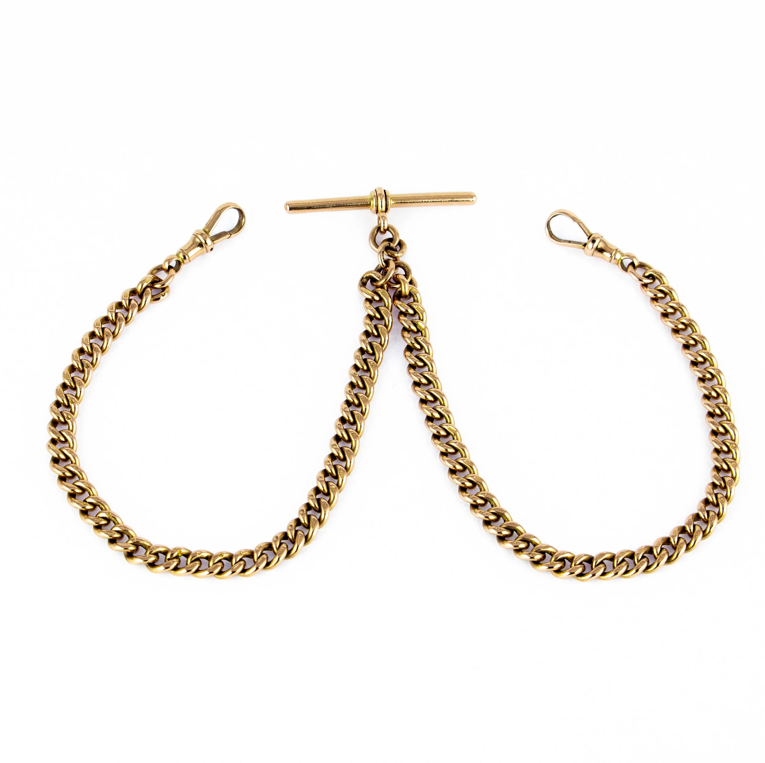 Rex-Johnson-Antique-9ct-Rose-Gold-Double-Albert-Chain-Circa-1910 1.jpg