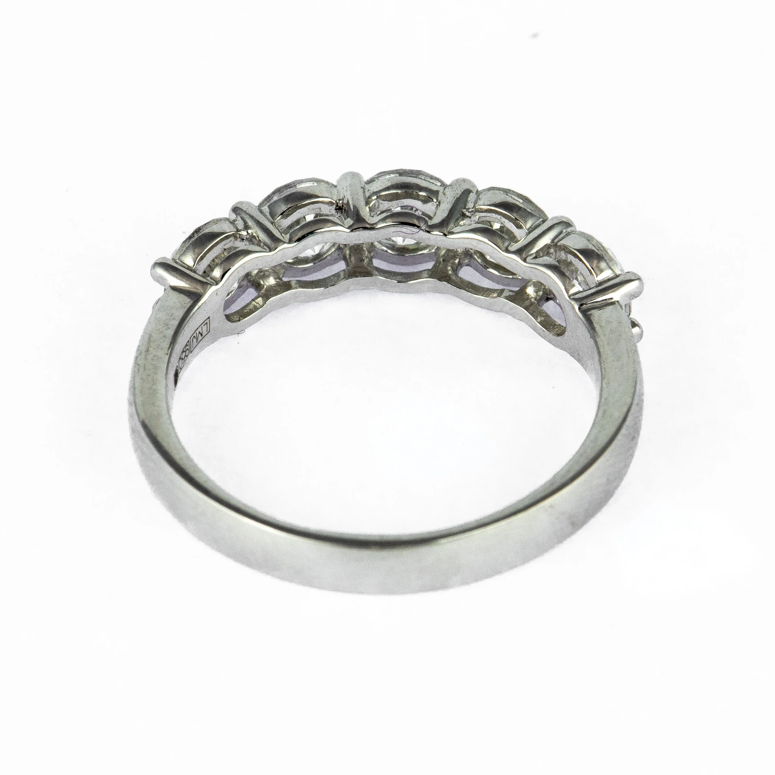 Platinum and Diamond Five Stone Ring 3.jpg