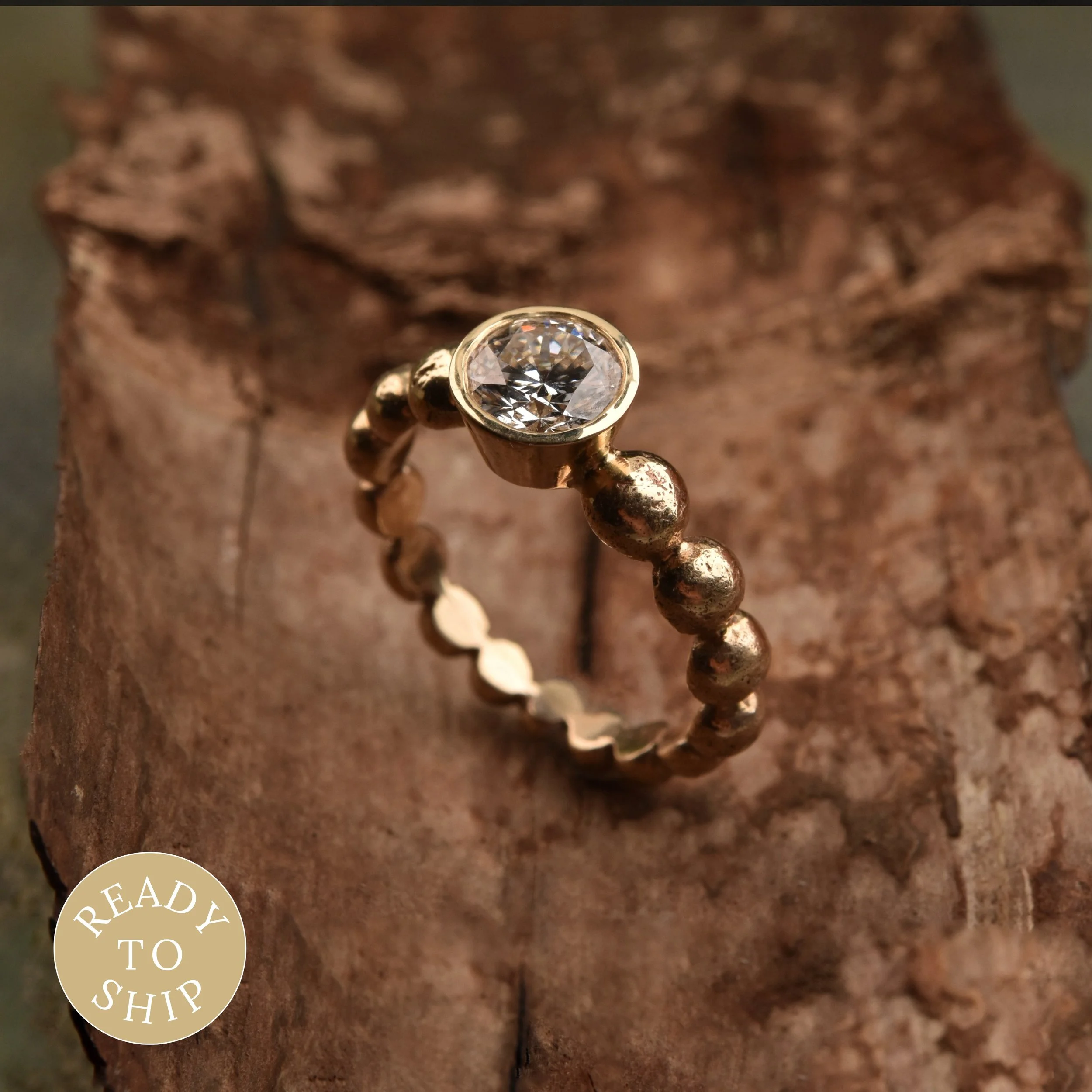 9ct 1ct Lab Grown Diamond Boulder Ring