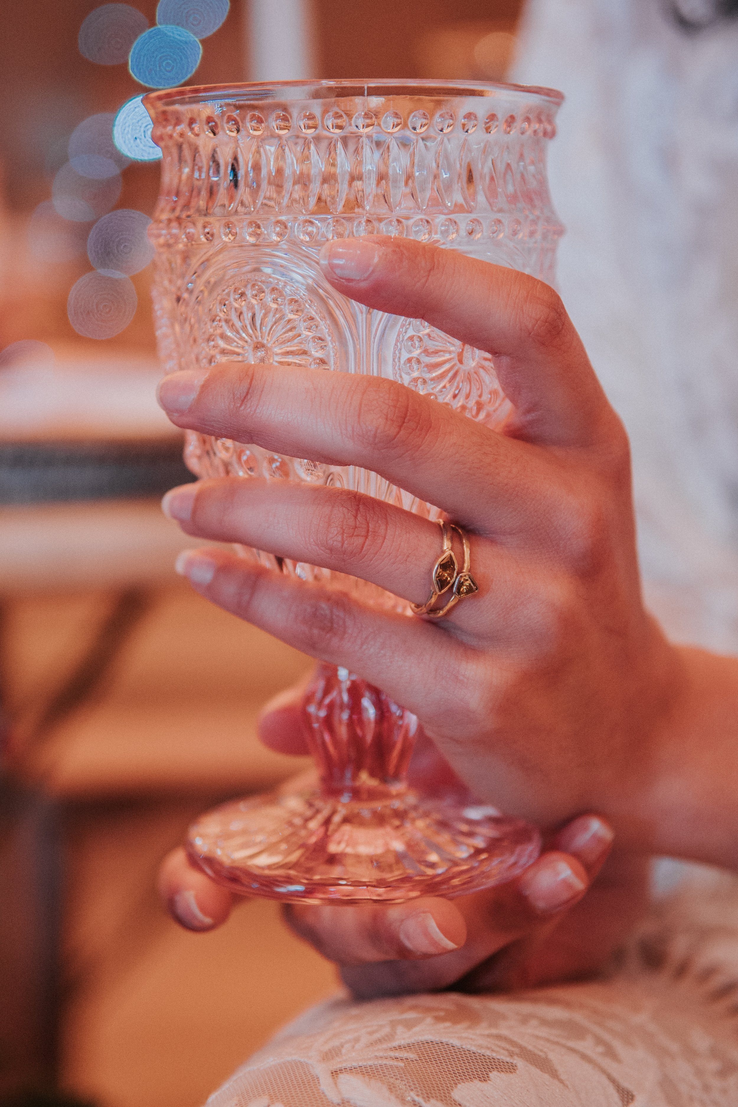 Erin Cox Jewellery, Bubble design 18 carat yellow gold diamond ring, recycled ethically soured gold, handcrafted designer jewellery, gift engagement wedding ring, small UK Devon business
