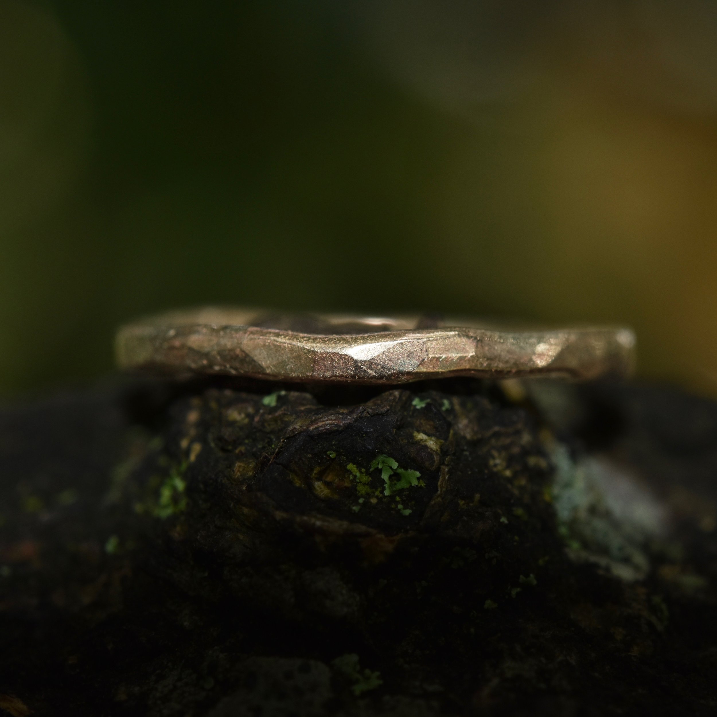 Erin Cox 9ct yellow gold molten stacking rings designer handmade handcrafted jewellery Uk Devon local present gift anniversary recycled ethically sourced gold