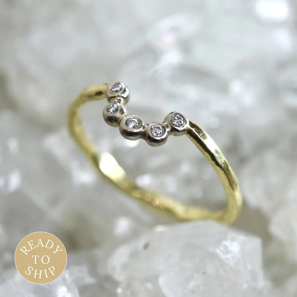 Diamond Tiara Ring in 18ct Yellow and White Gold — Erin Cox