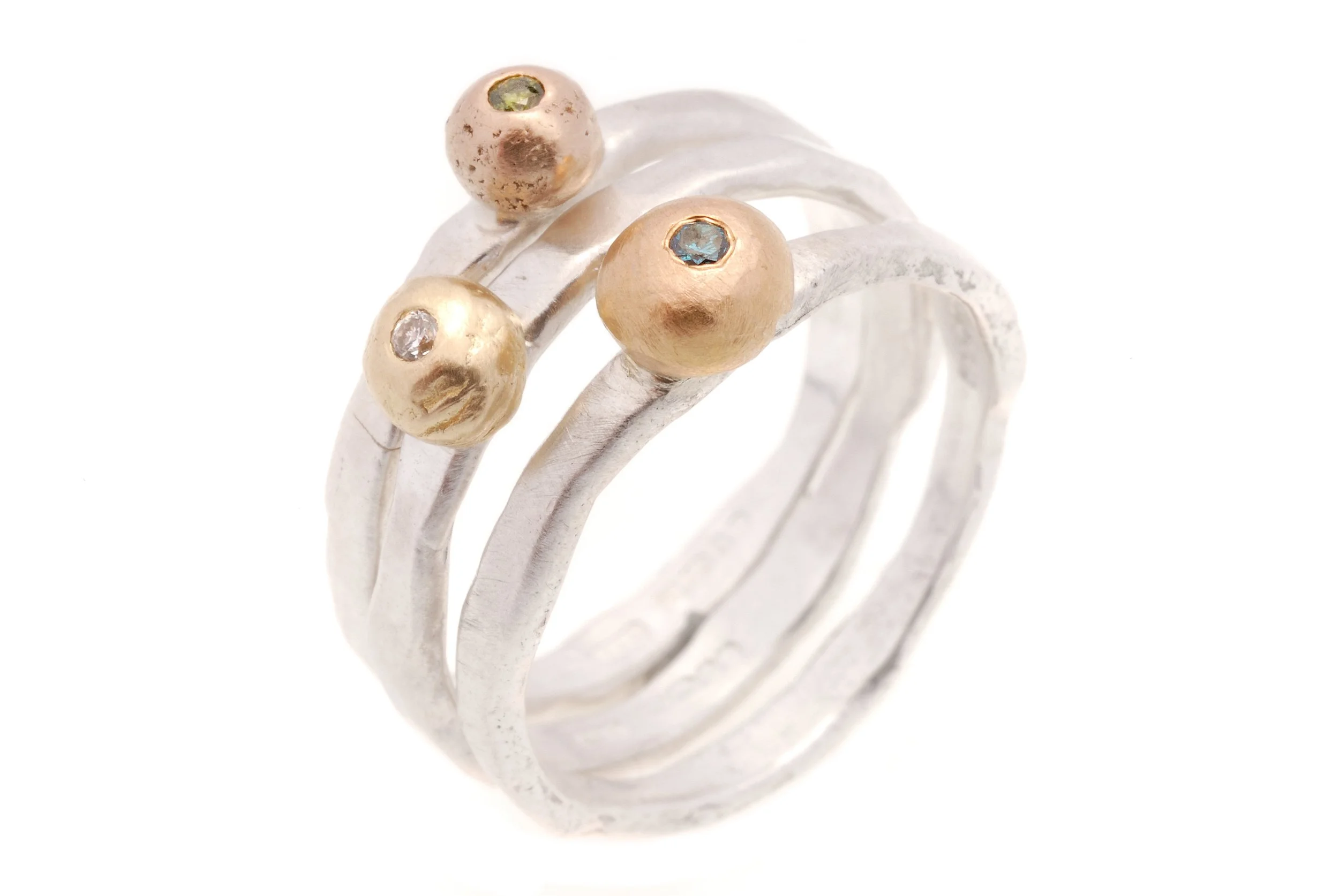 Serendipity diamond set gold ball rings Erin Cox jewellery.jpg