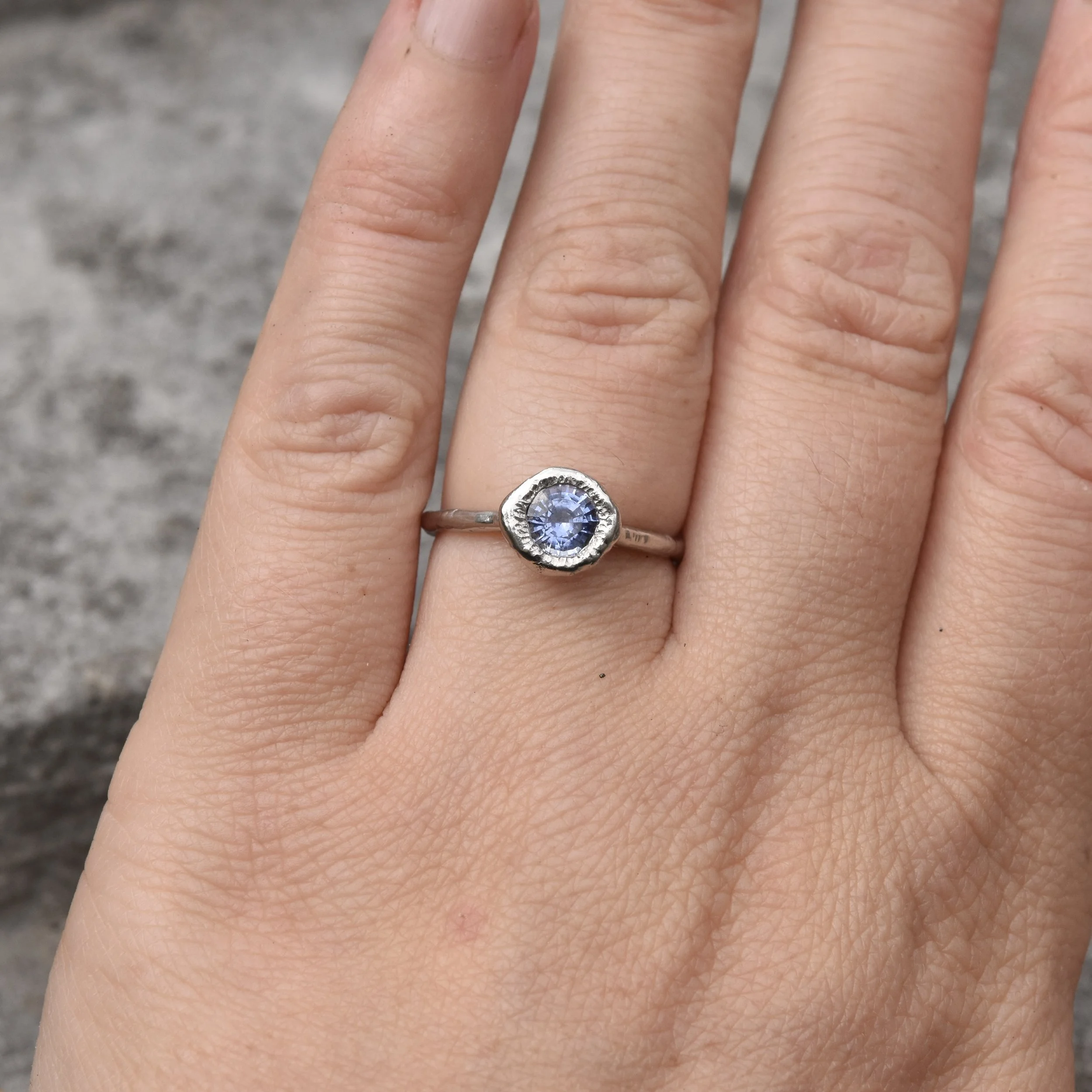 Erin Cox platinum spectacle set 3.4mm diamond molten ring wedding gift present forever ring artisan handcrafted handmade designer jewellery Uk Devon local small business ethically sourced elegant
