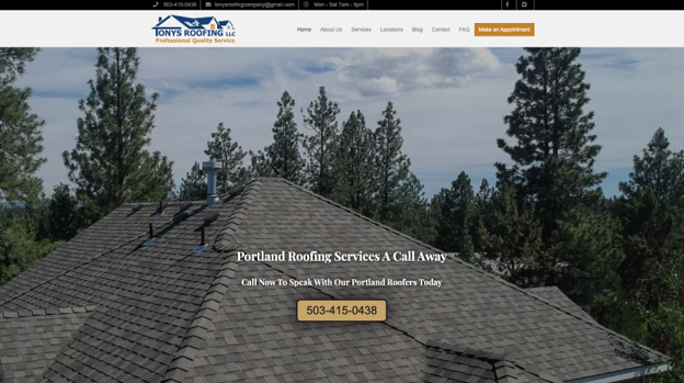 Tonys Roofing Portland Oregon best roofing companies