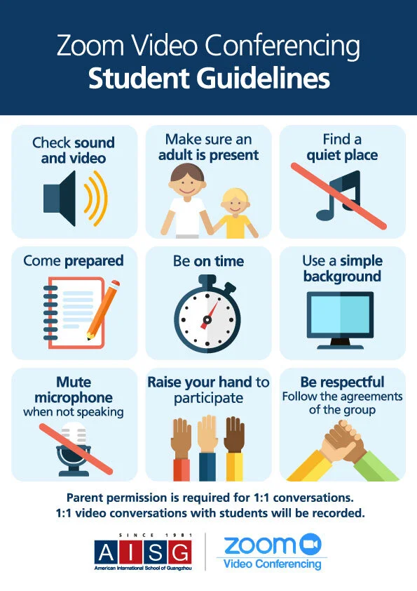 Virtual Meeting Expectations for Distance Learning, EDITABLE