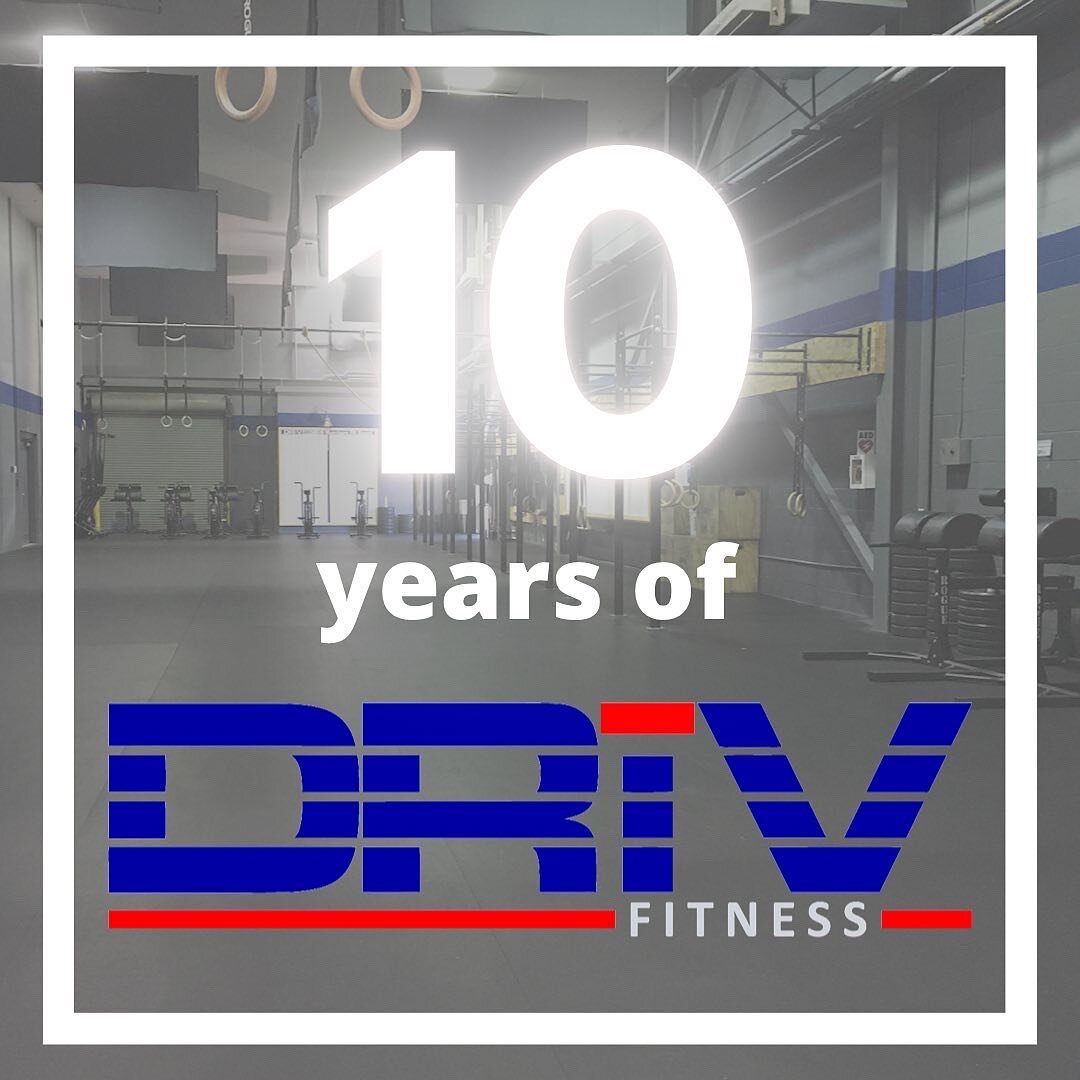 Today we celebrate 10 YEARS of DRiV Fitness!

Thank you to everyone who&rsquo;s been with us from the beginning to now and everything in between!

Happy 10th Anniversary!