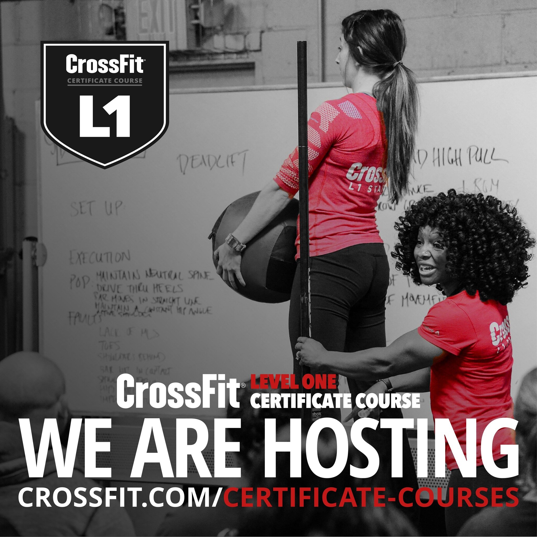 We are hosting a CrossFit Level 1 Certificate Course on February 24th - 25th, 2024 in St. Augustine, FL!

Sign up at CrossFit.com

 @crossfittraining #crossfit #crossfittraining #crossfitcourses