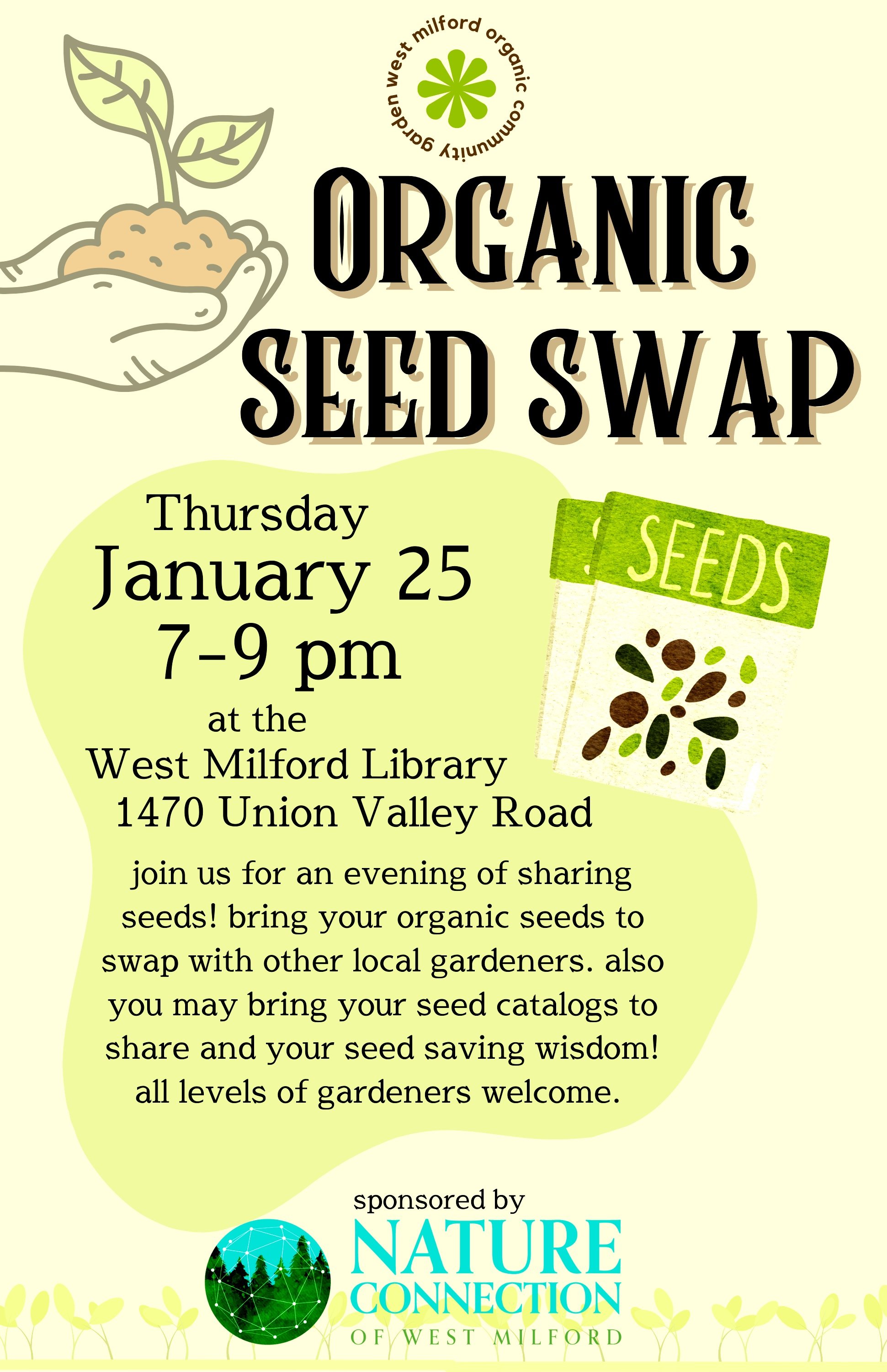 Seed Swap - Bring Your Organic Seeds!