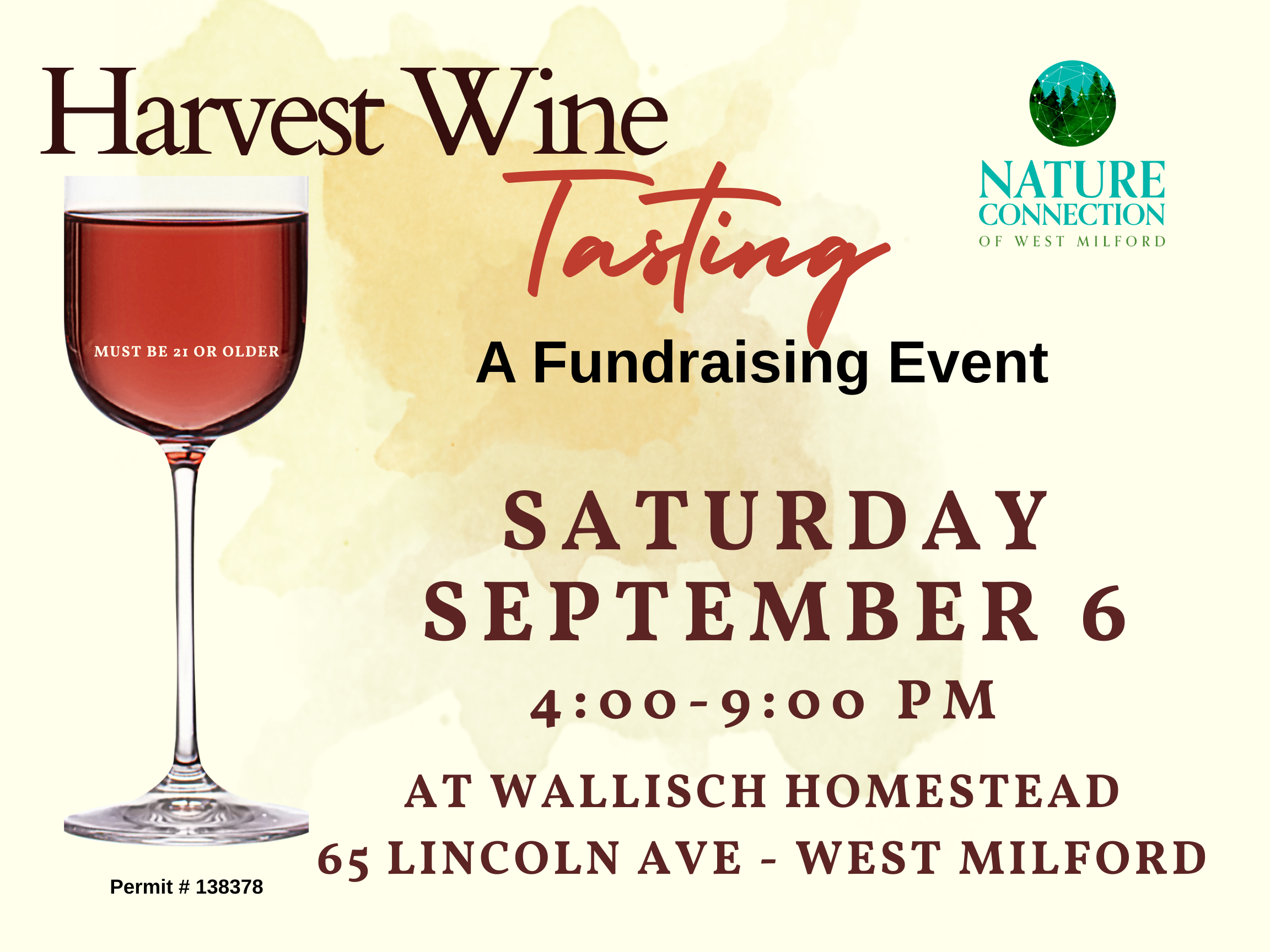 Harvest Wine Tasting Fundraiser - Early Bird Tix Available through July