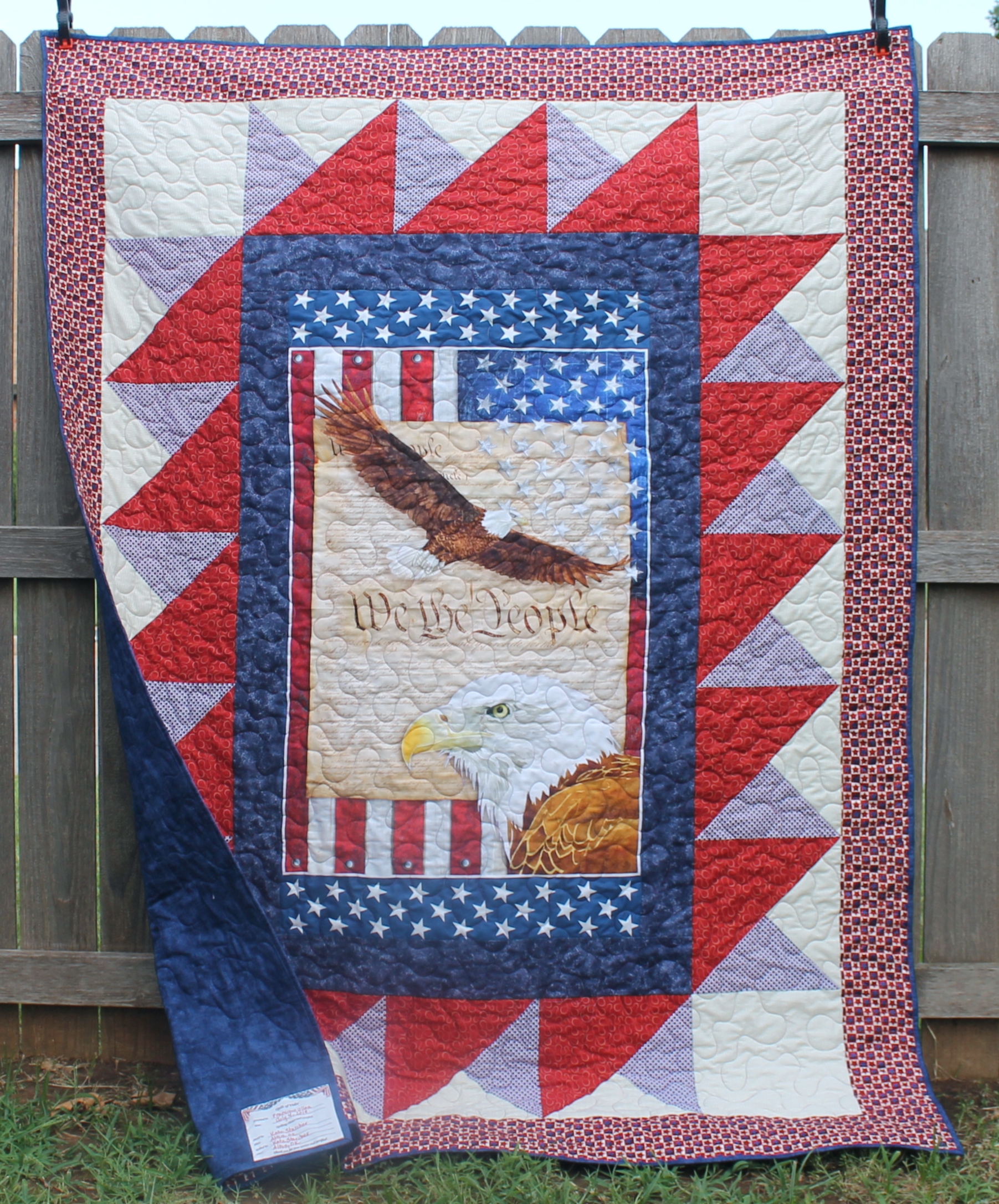 Eagle Panel - a Finished Quilt — Katie Mae Quilts