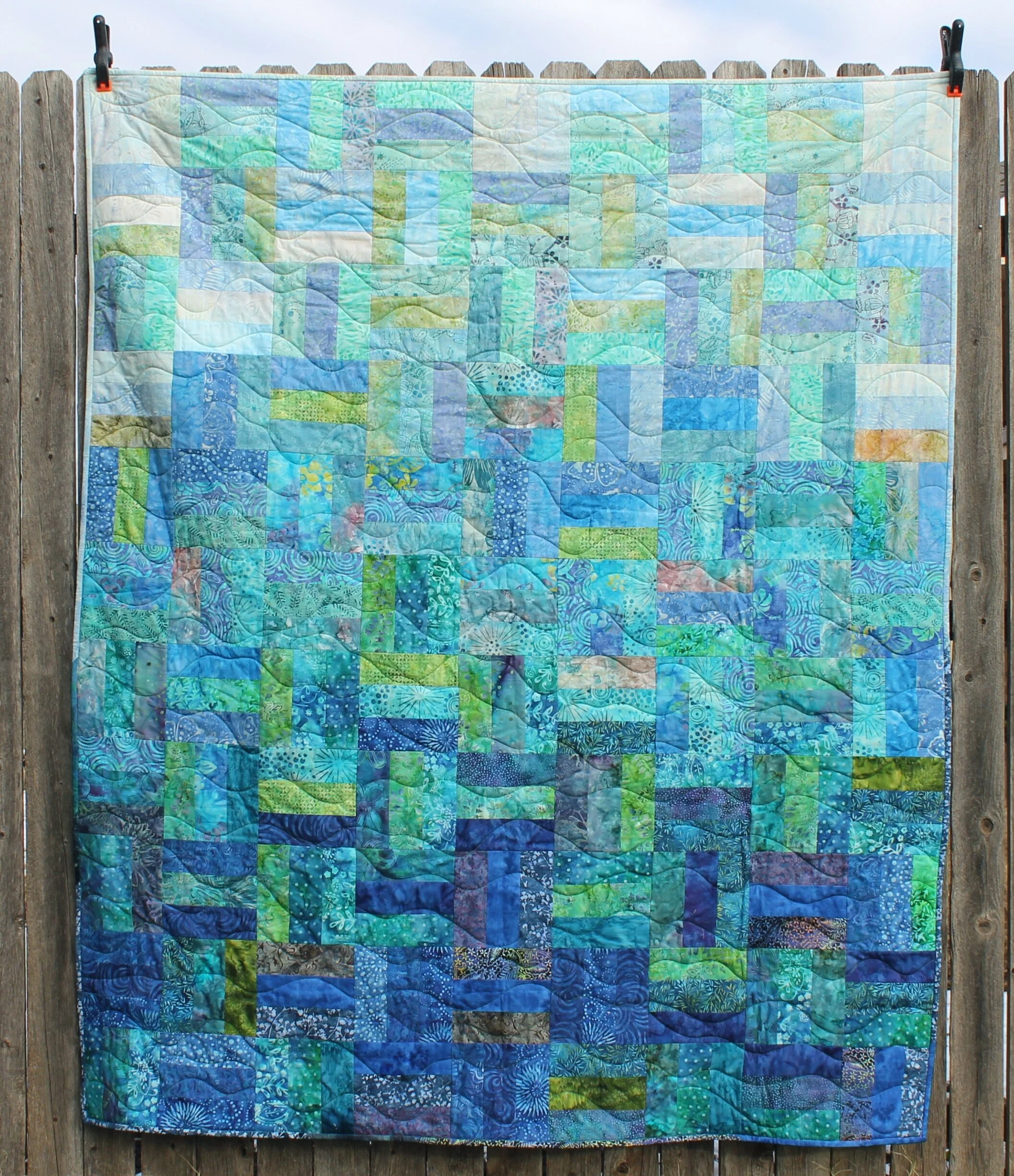 Bottom Of The Deep Blue Sea A Finished Quilt Katie Mae Quilts katie mae quilts