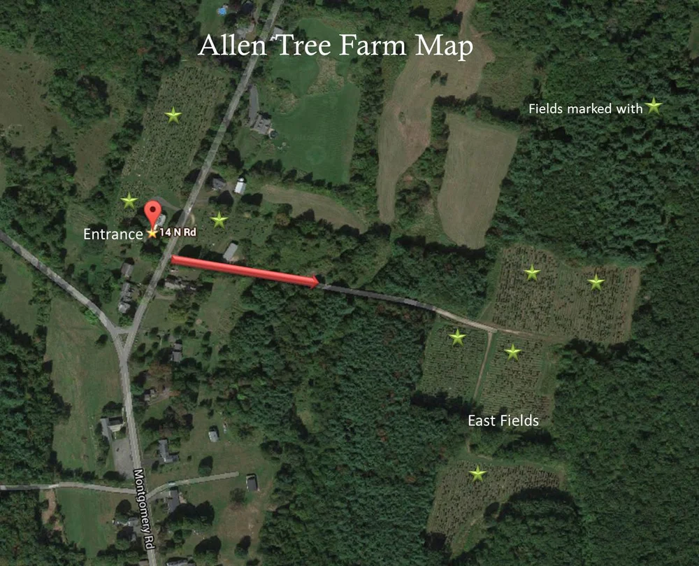 Directions & Hours — Allen Tree Farm