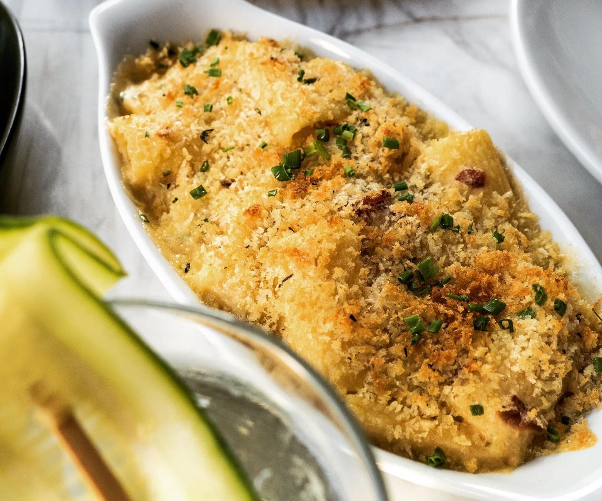 The perfect MAC &amp; CHEESE 🧡
Available for lunch or dinner. 
Reservations via 787.545.4008 or Open Table. 
.
.
#comecomedor #comedormiramar #restaurant #puertorico #sanjuan #foodie