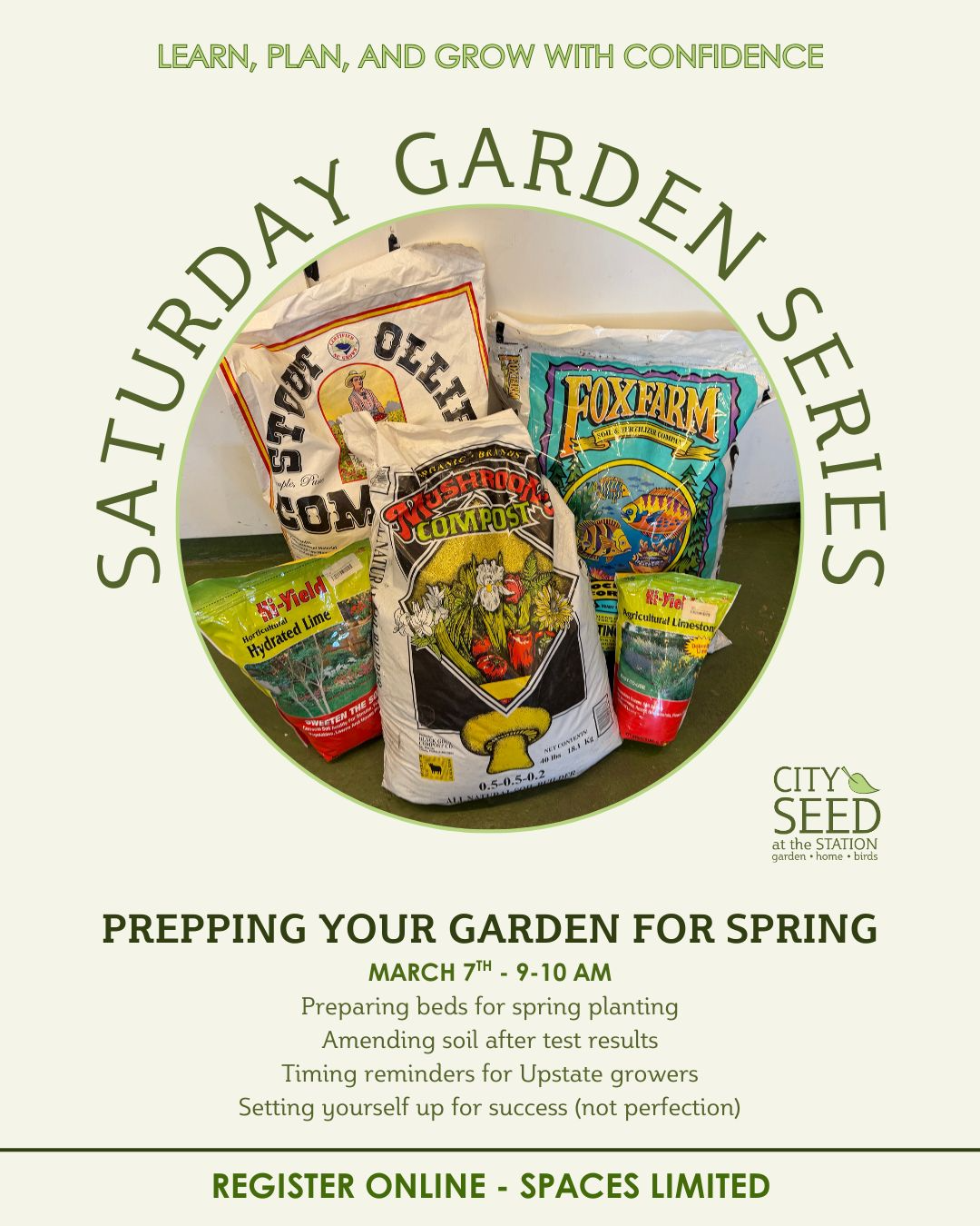 Prepping Garden Beds for Spring — Saturday, March 7