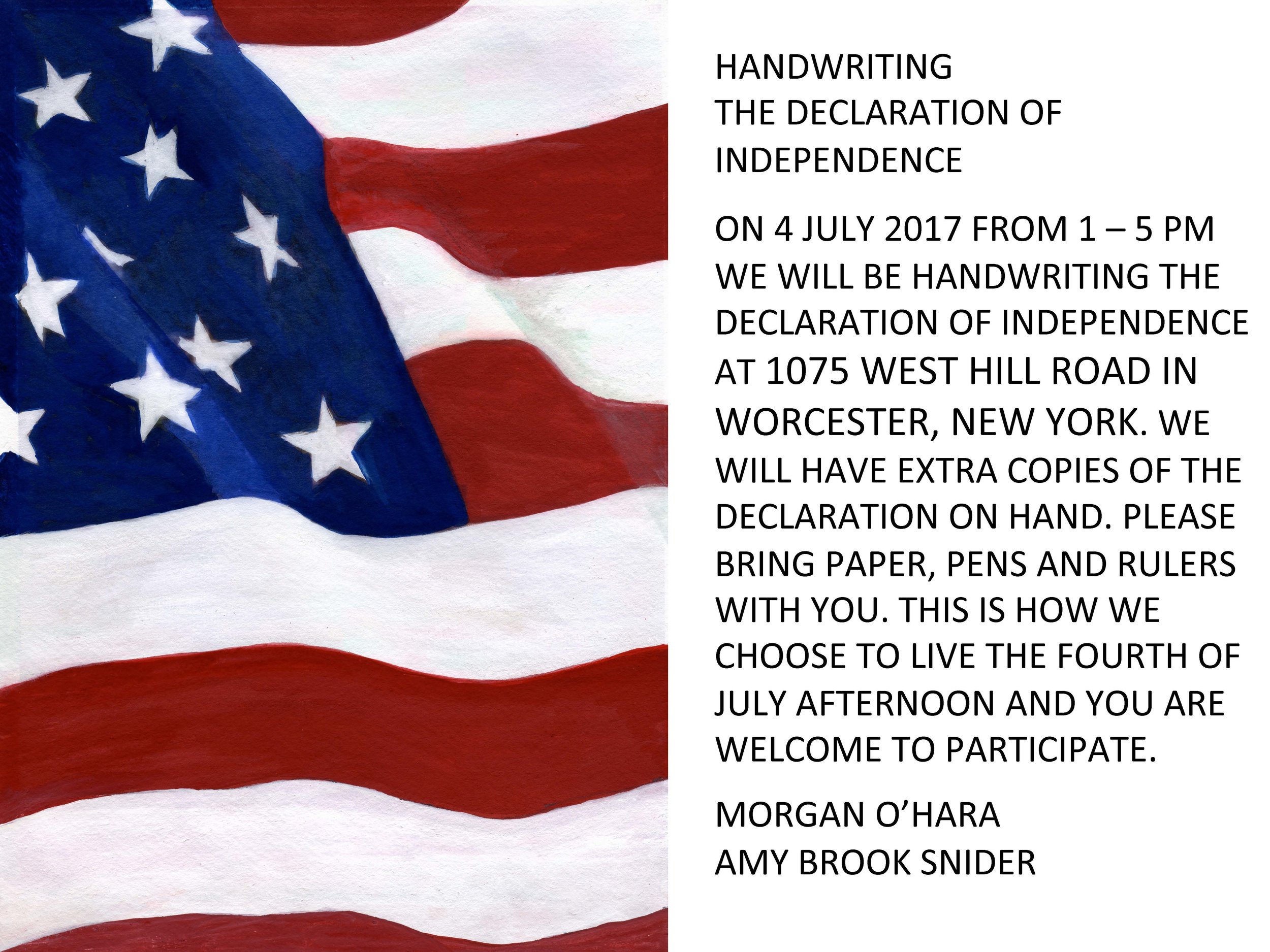 #12 ___ 4 JULY 2017 WORCESTER, NY