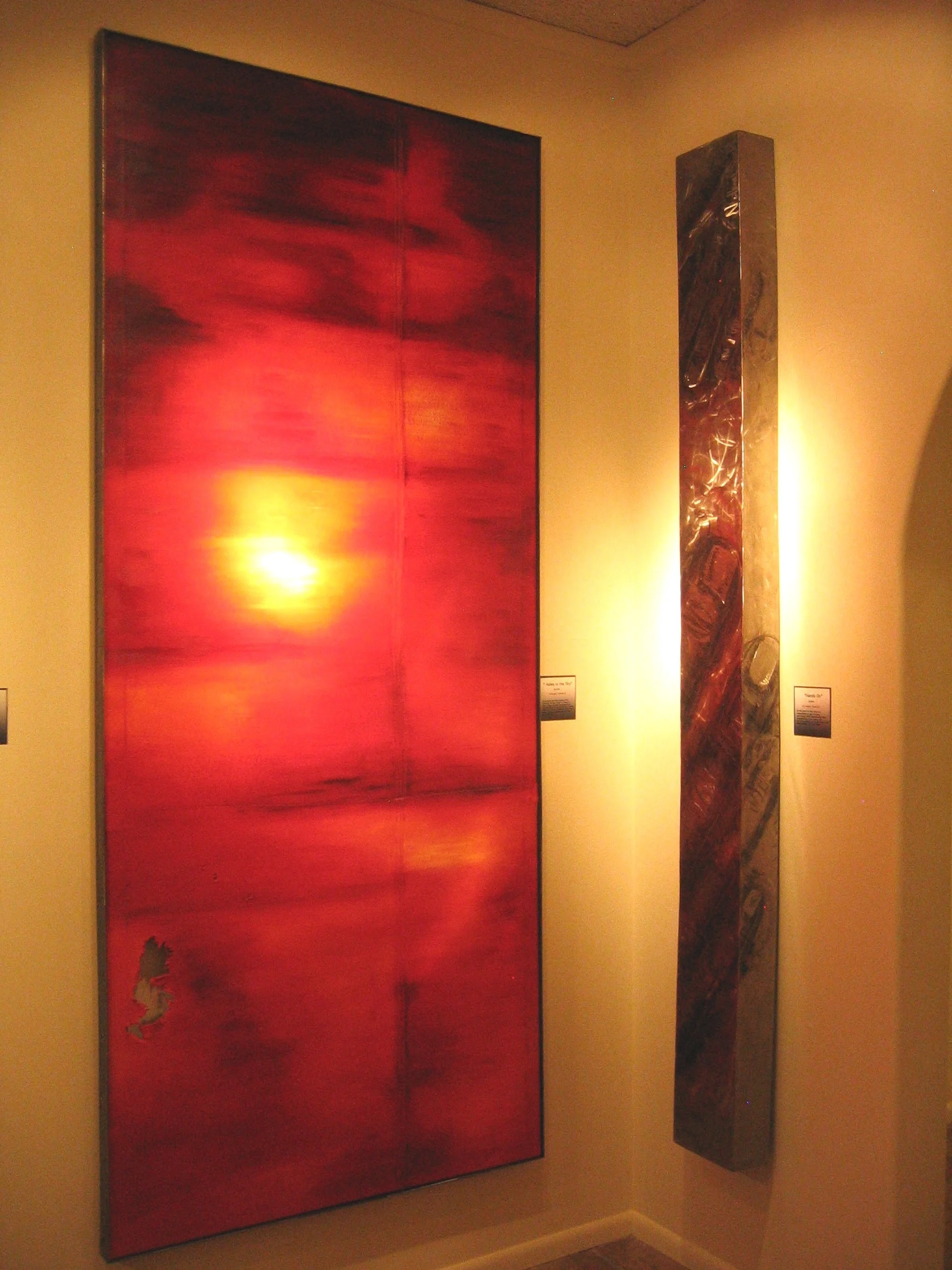  Holes In The Sky and Hands On. Shown in Arte Bella gallery, Santa Fe   