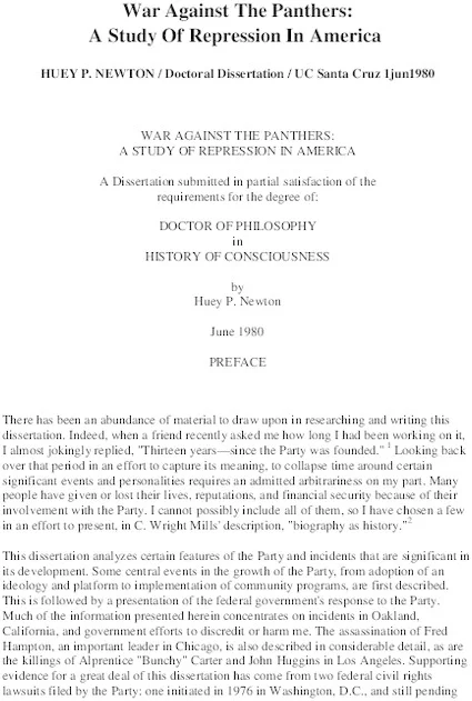 Reflections on The War Against the Panthers