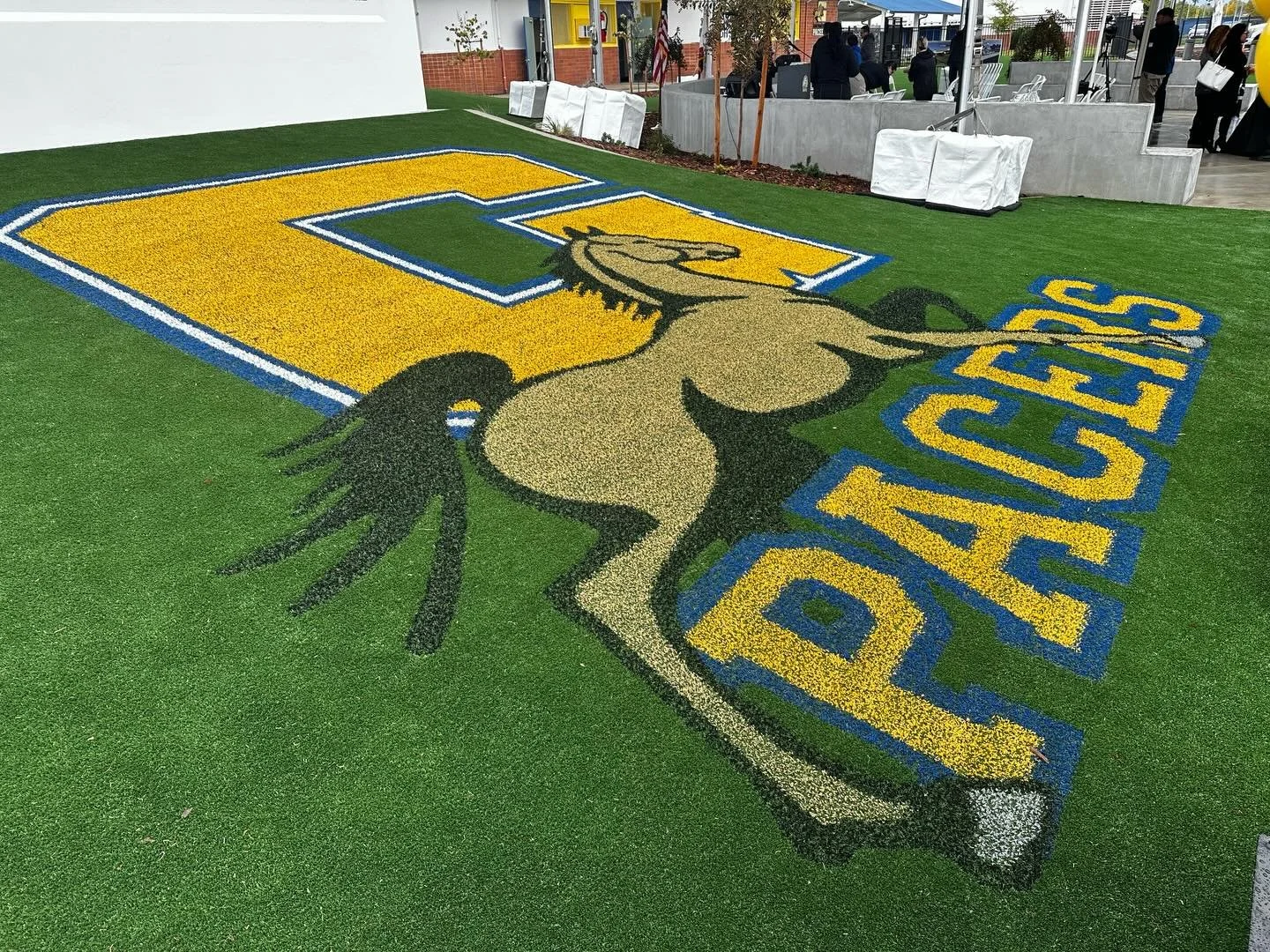 Check out our fun new entry statement at Grant West HS in Sacramento&hellip;an entry monument you can lounge on! 🤩