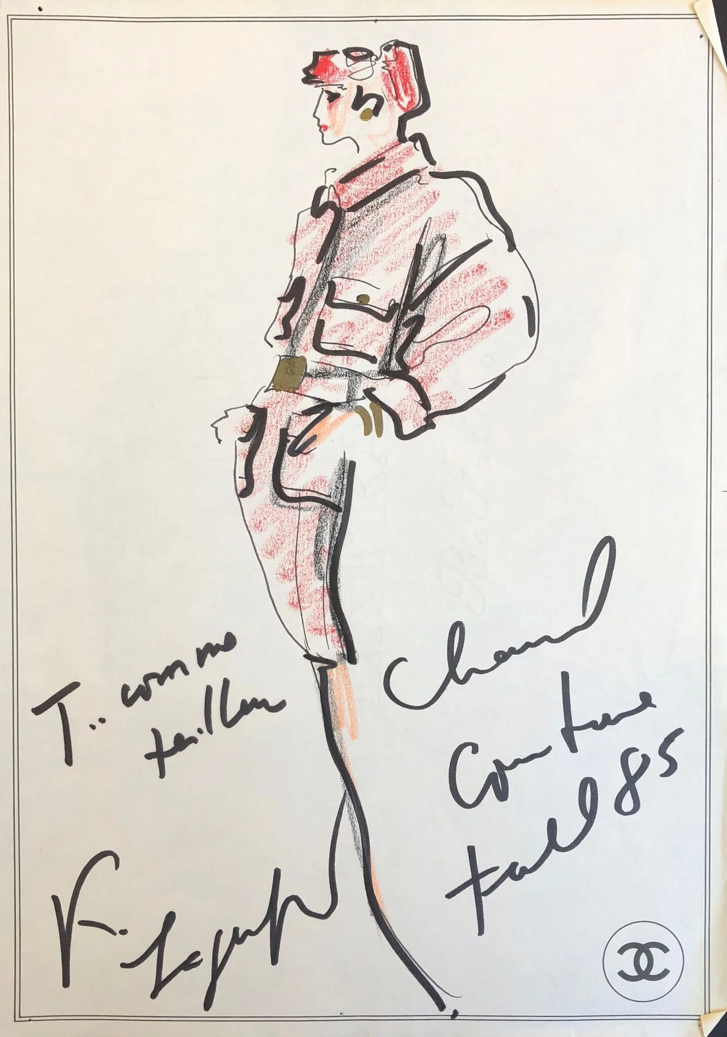 Pink Skirt Suit - Original Fashion Design