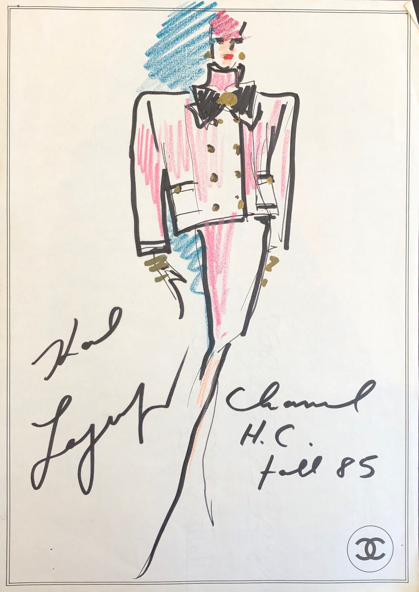 Pink Skirt Suit - Original Fashion Design