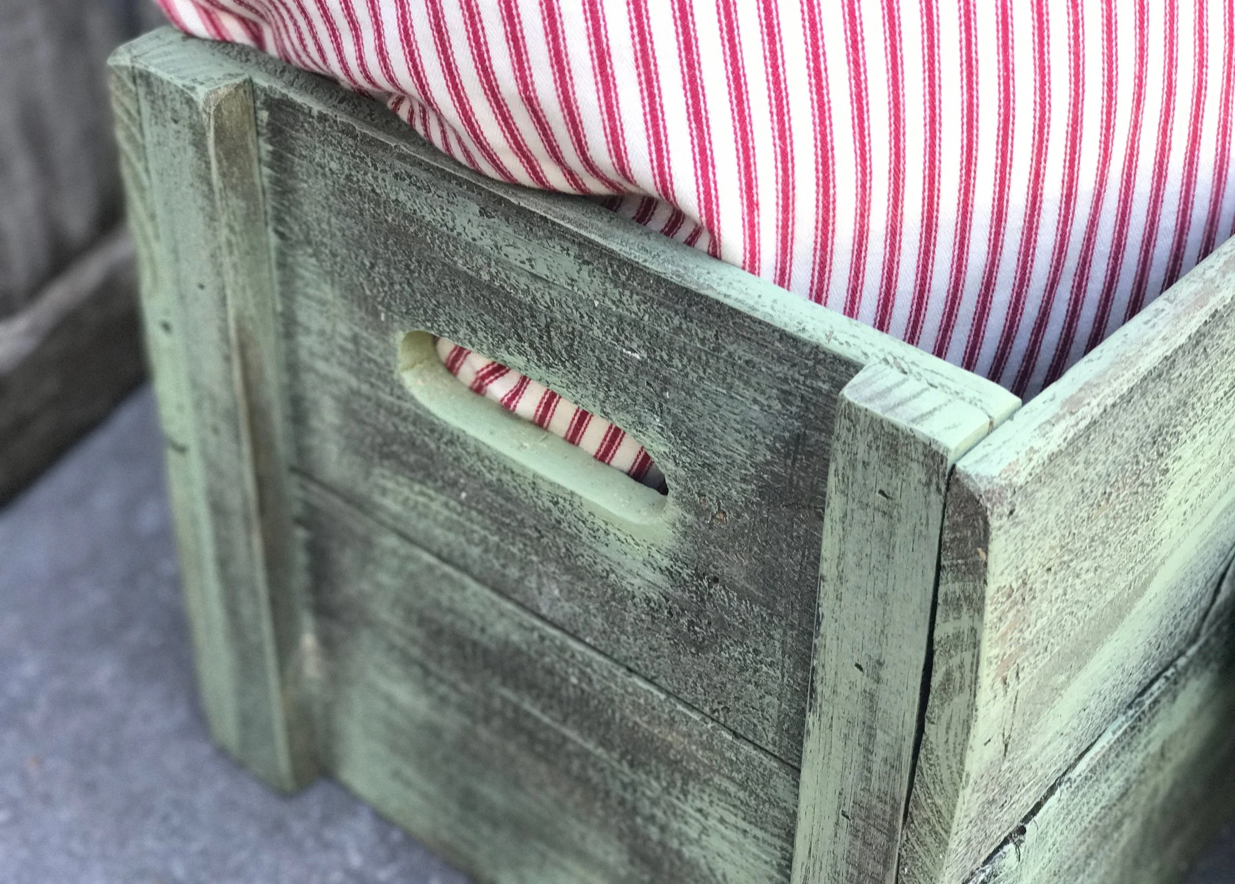 Handmade, reclaimed wood crate