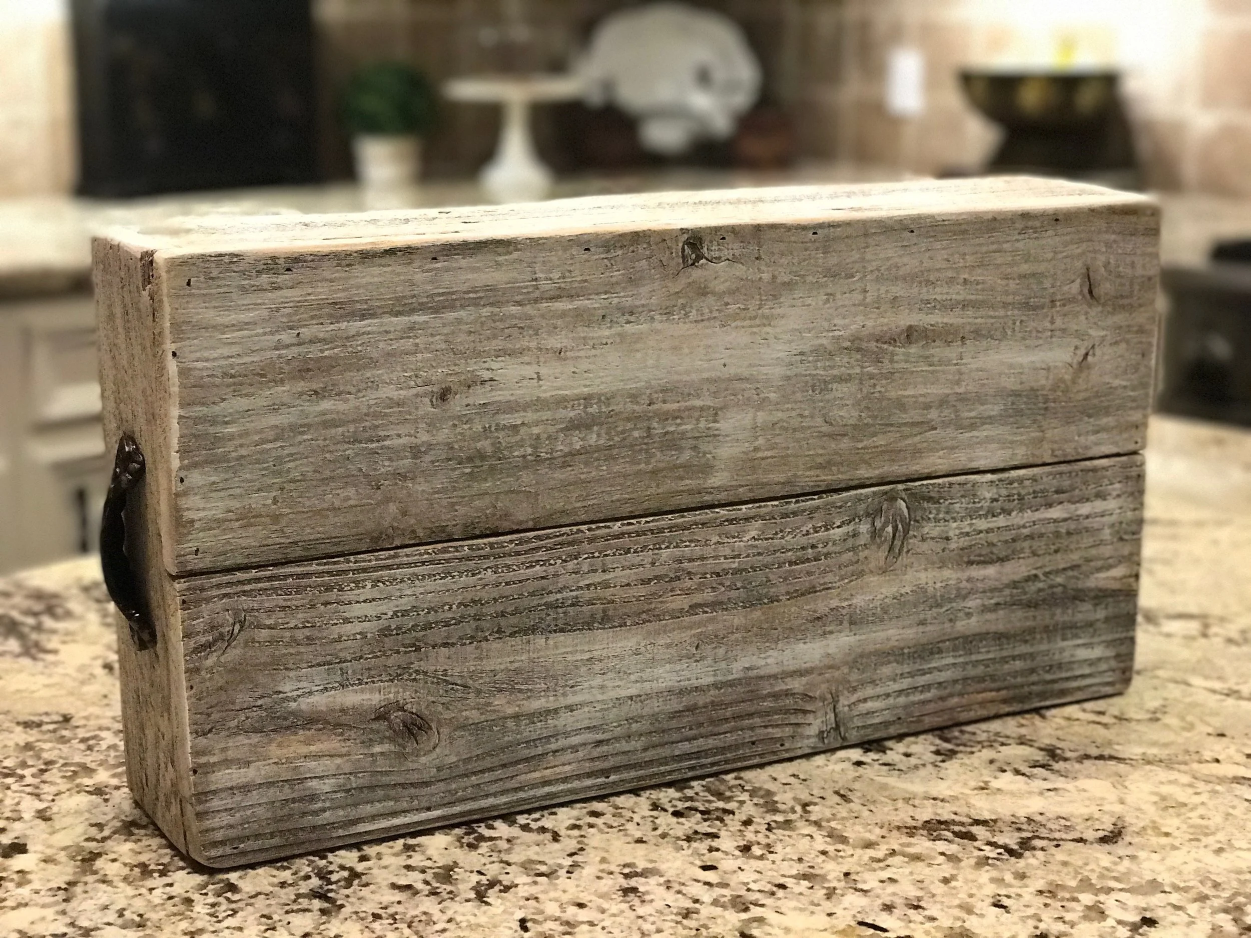 Handmade, reclaimed wood tray