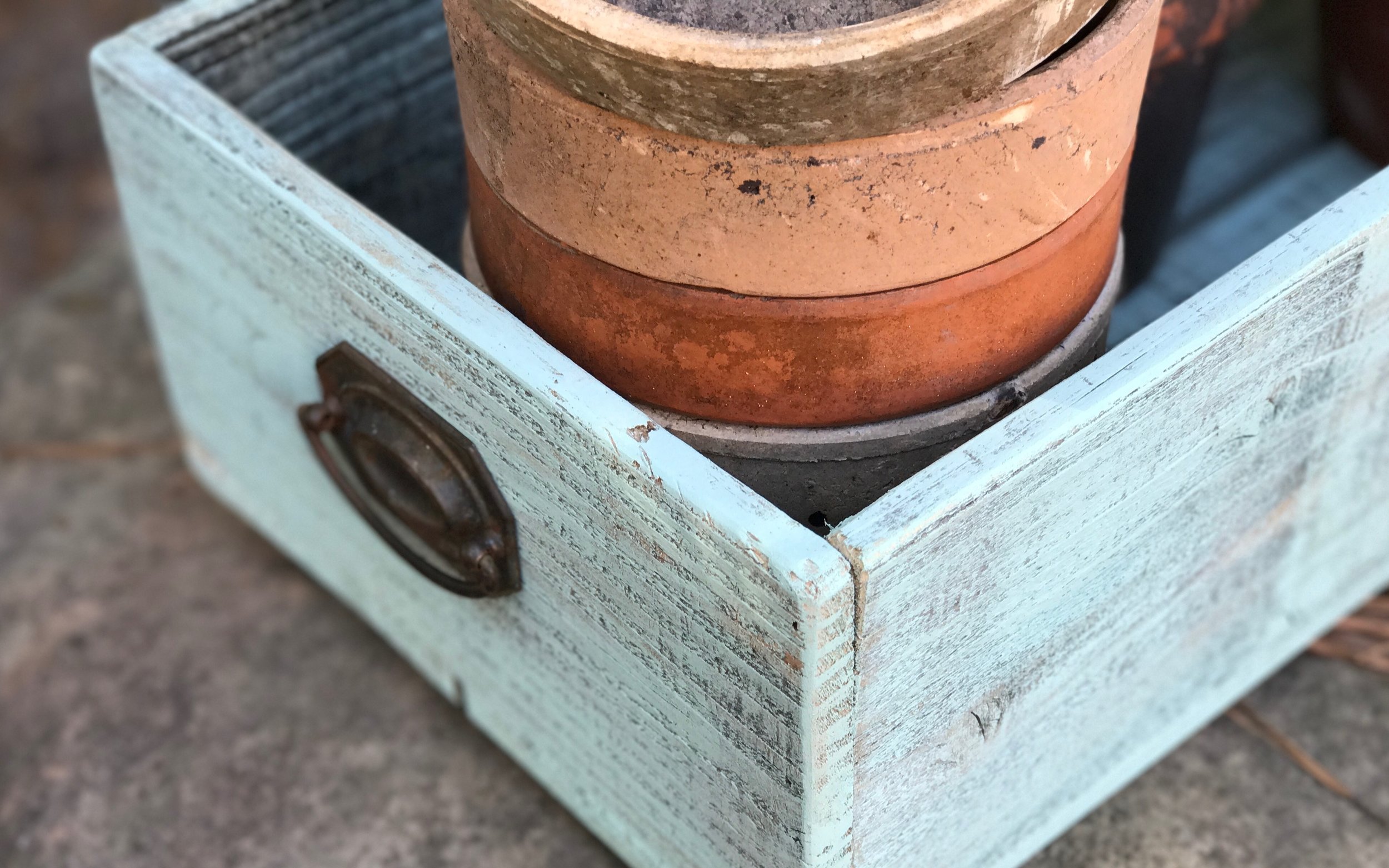 Handmade, reclaimed wood crate