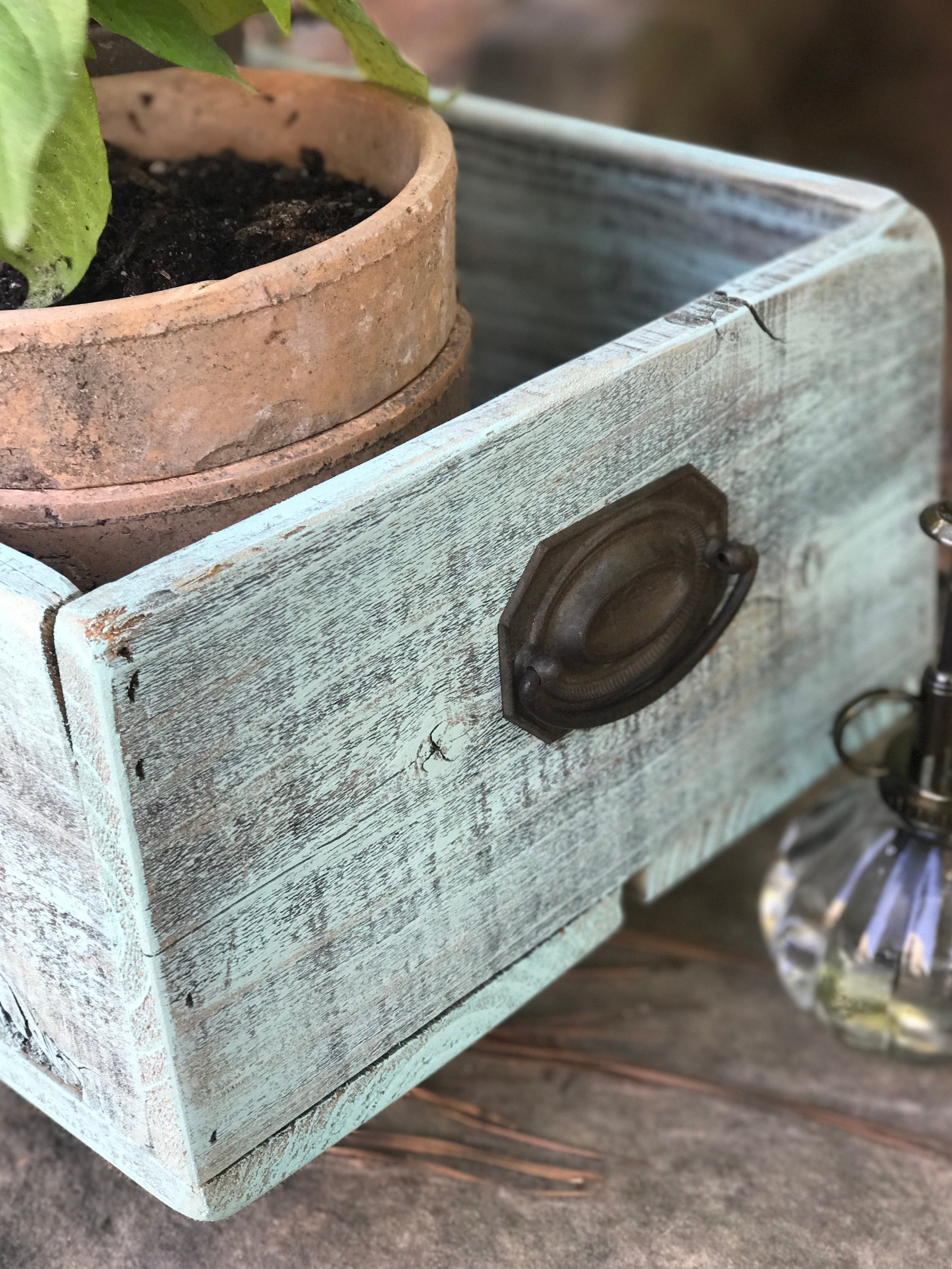 Handmade, reclaimed wood crate