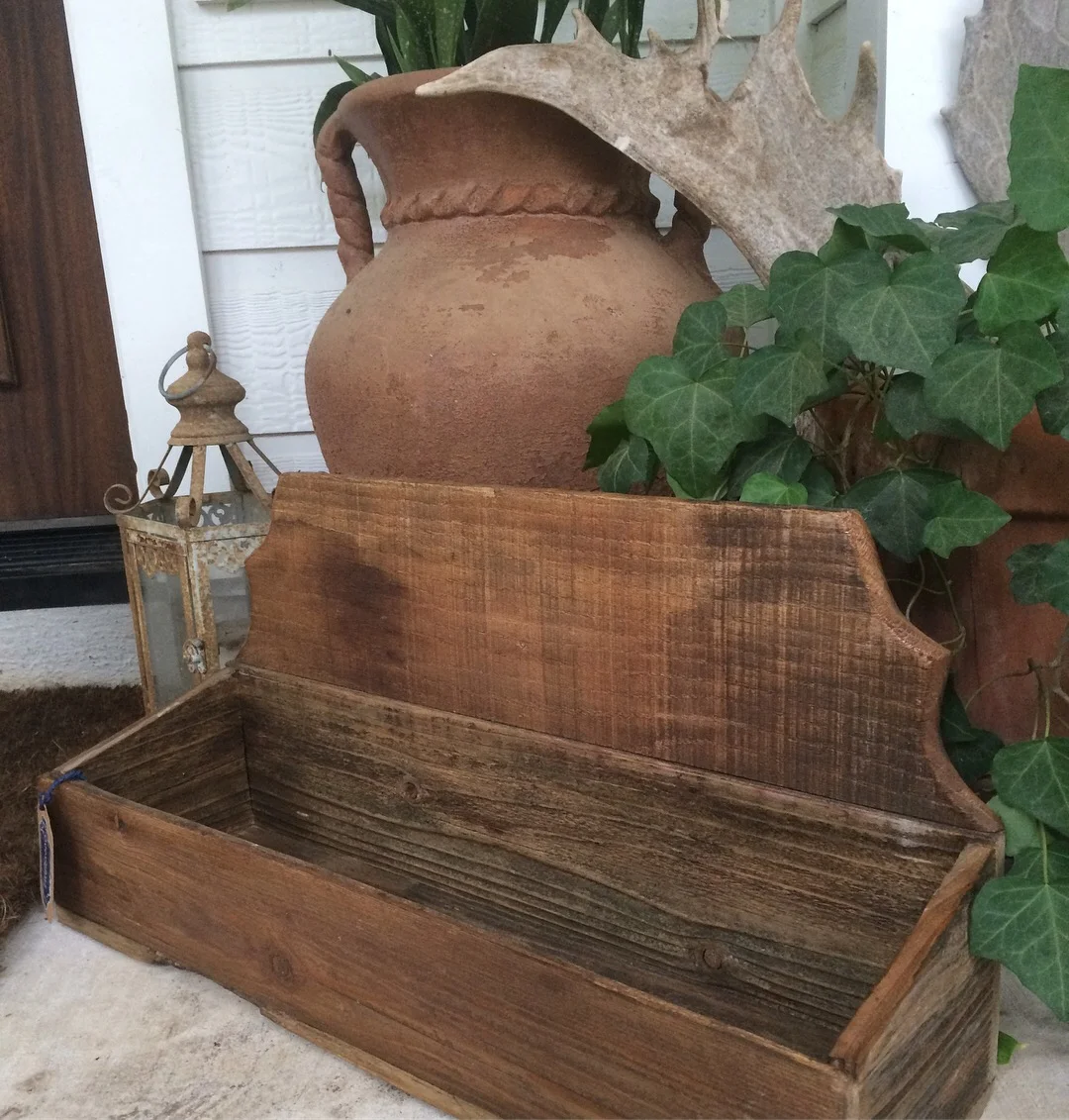 Handmade, reclaimed wood, planter box