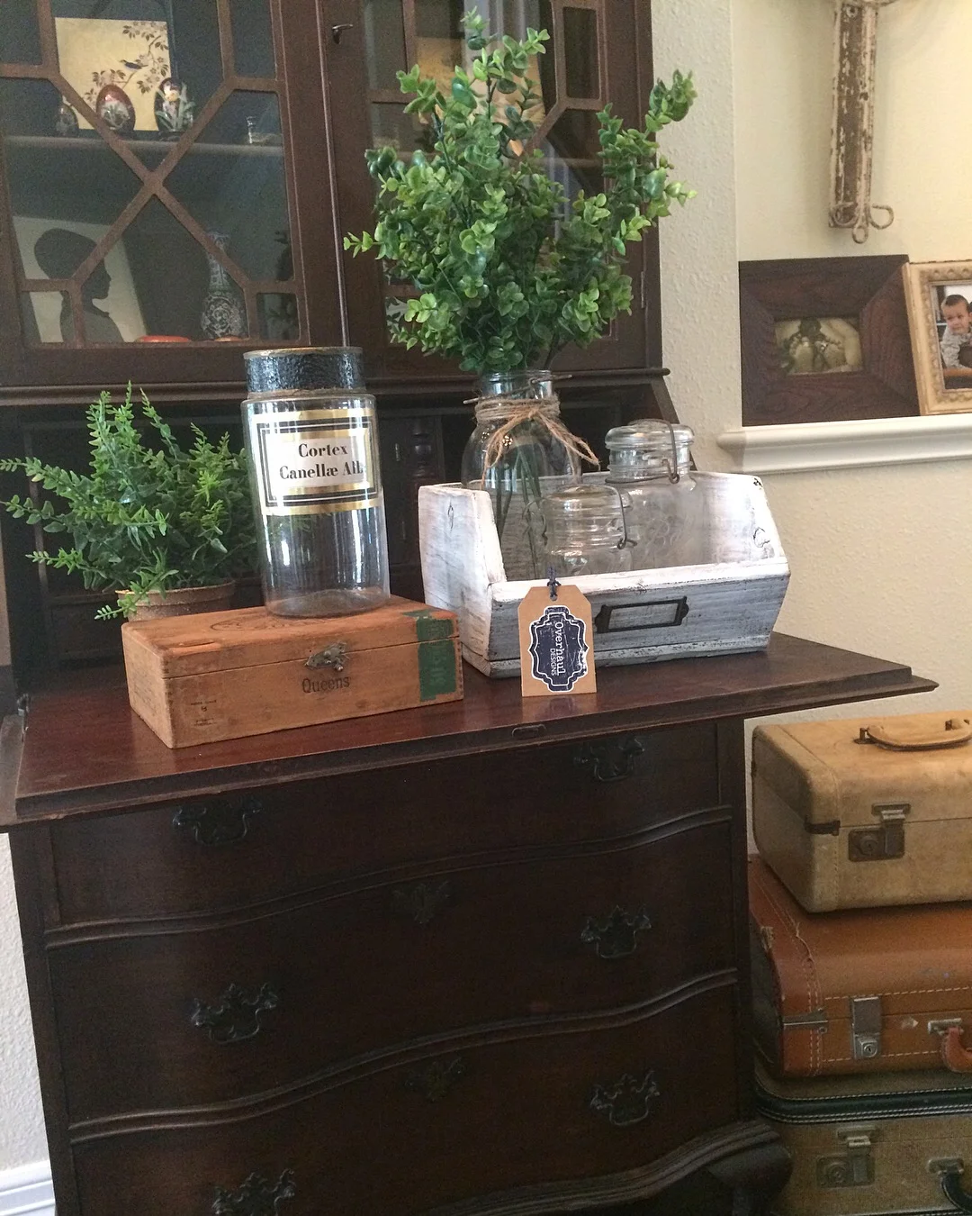 Handmade, reclaimed wood, faux grain bin