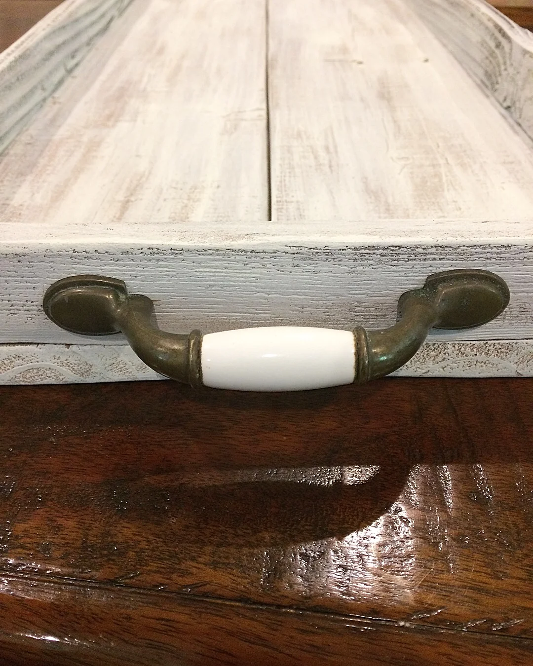 Handmade, reclaimed wood tray