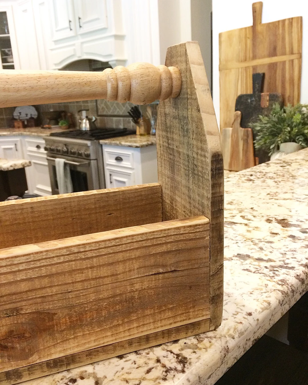 Handmade, reclaimed wood, vintage inspired toolbox