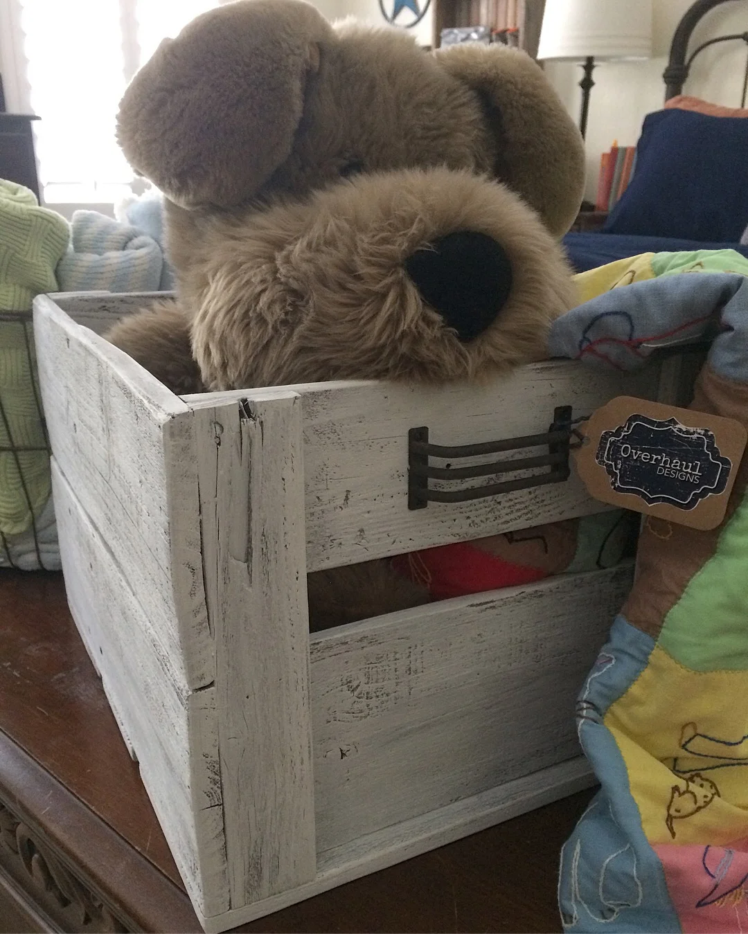 Handmade, reclaimed wood crate