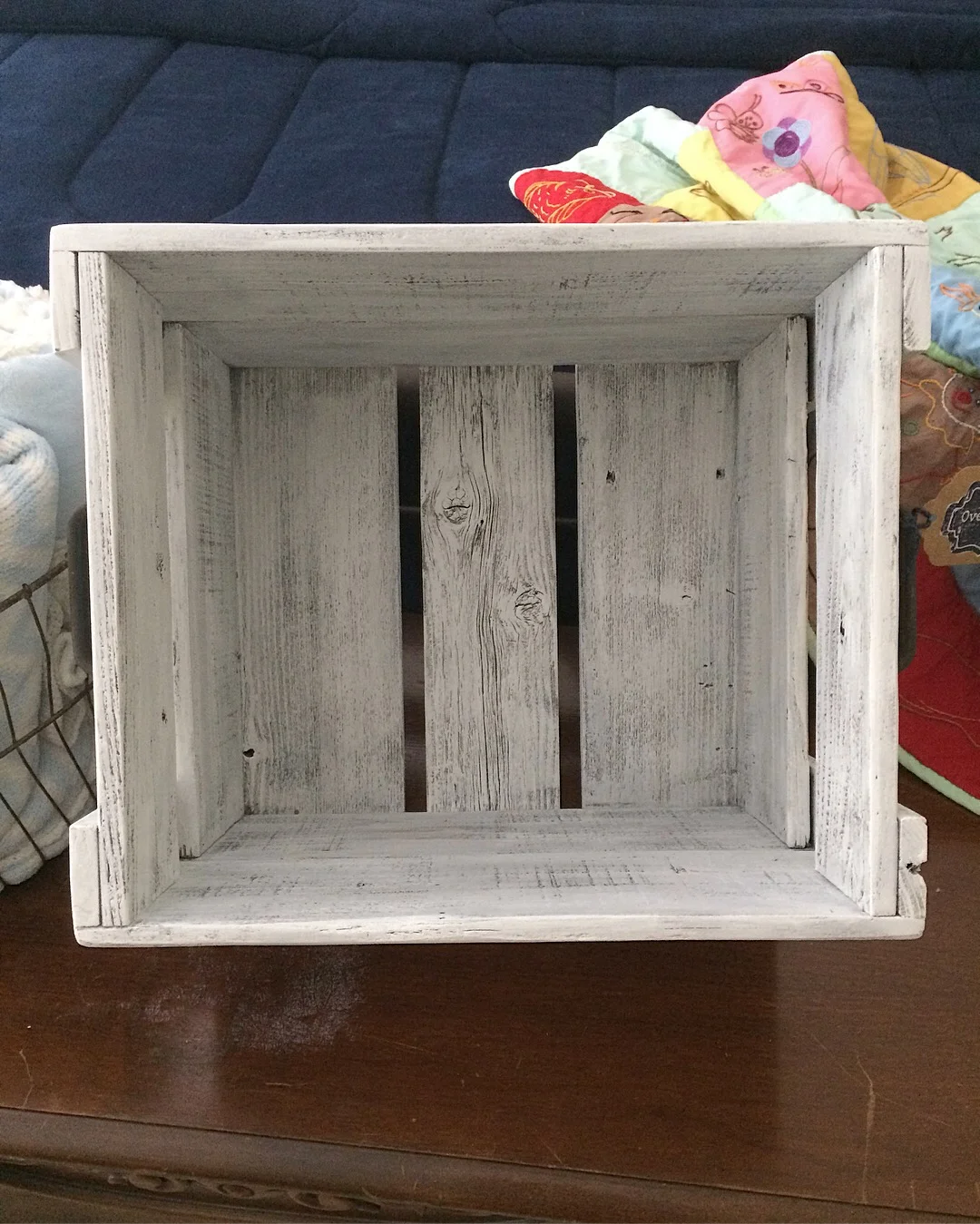 Handmade, reclaimed wood crate