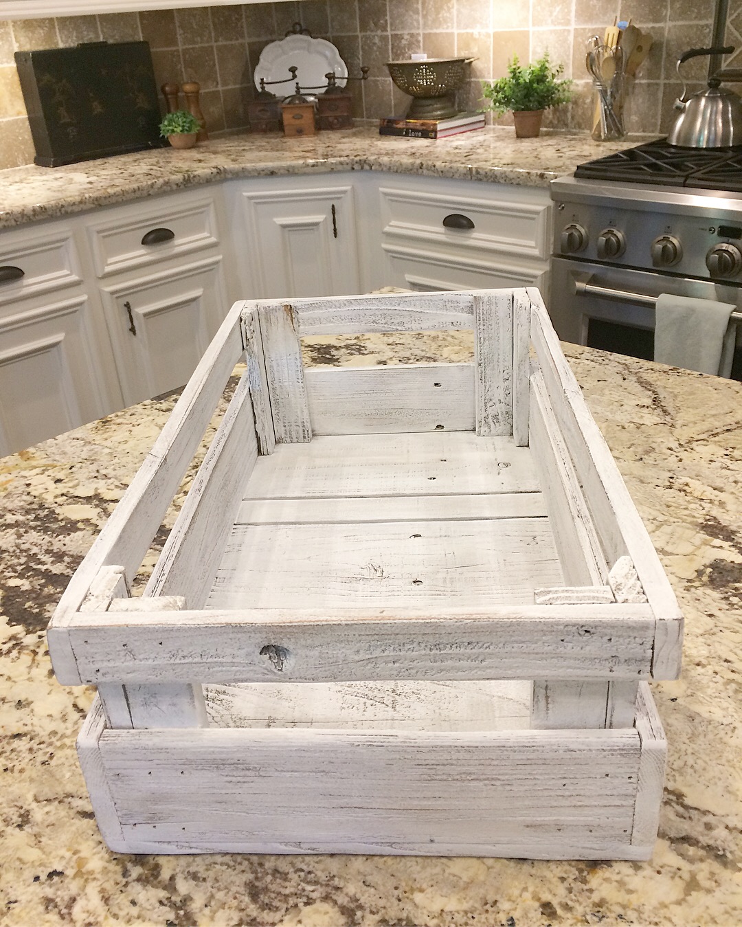 Handmade, reclaimed wood crate