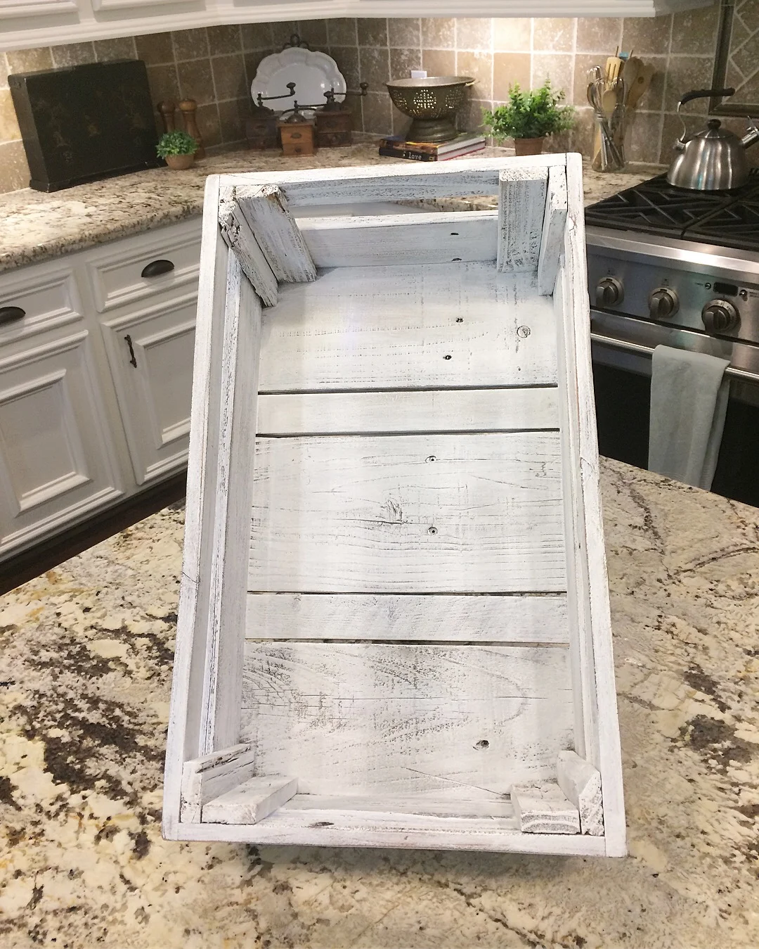 Handmade, reclaimed wood crate