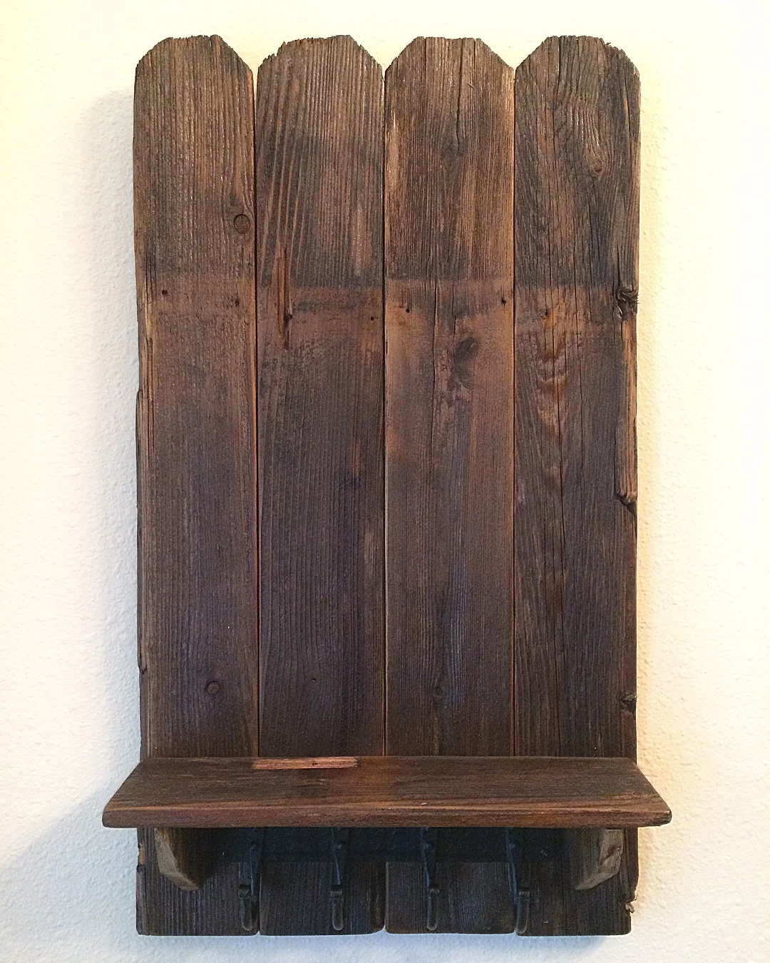 Handmade, reclaimed wood message center