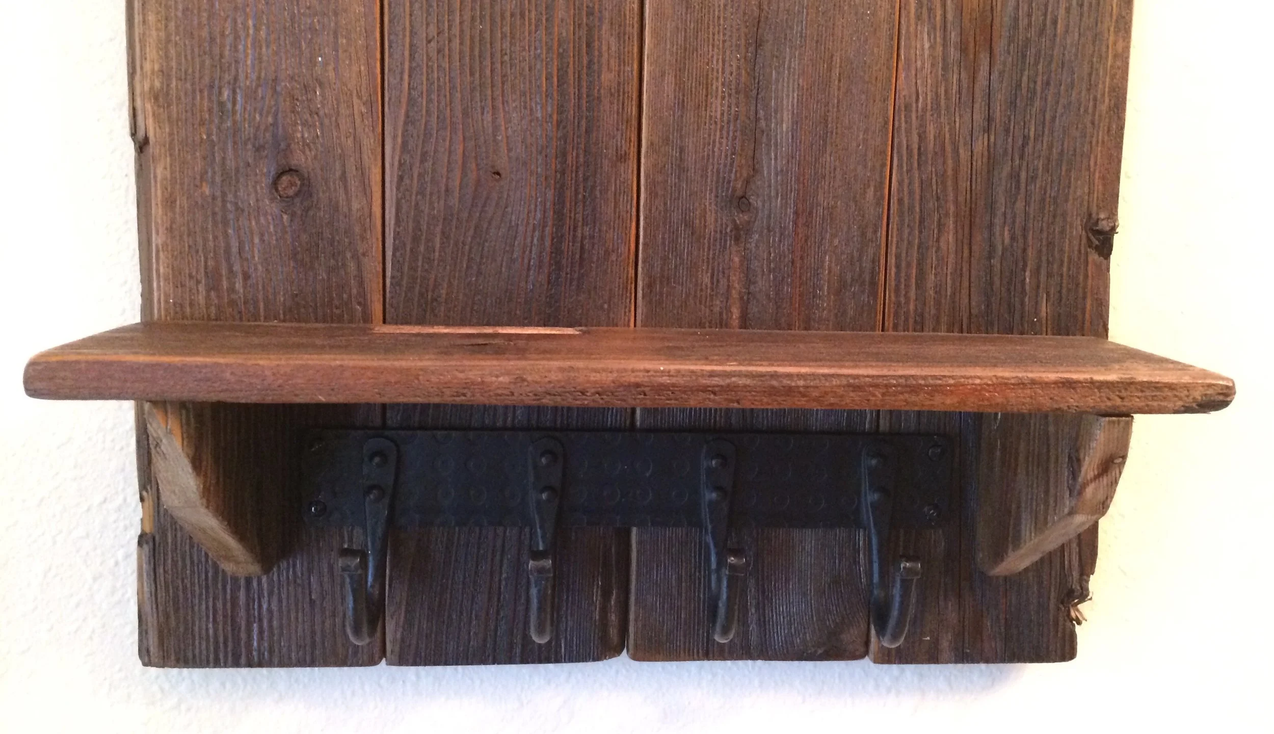 Handmade, reclaimed wood message center