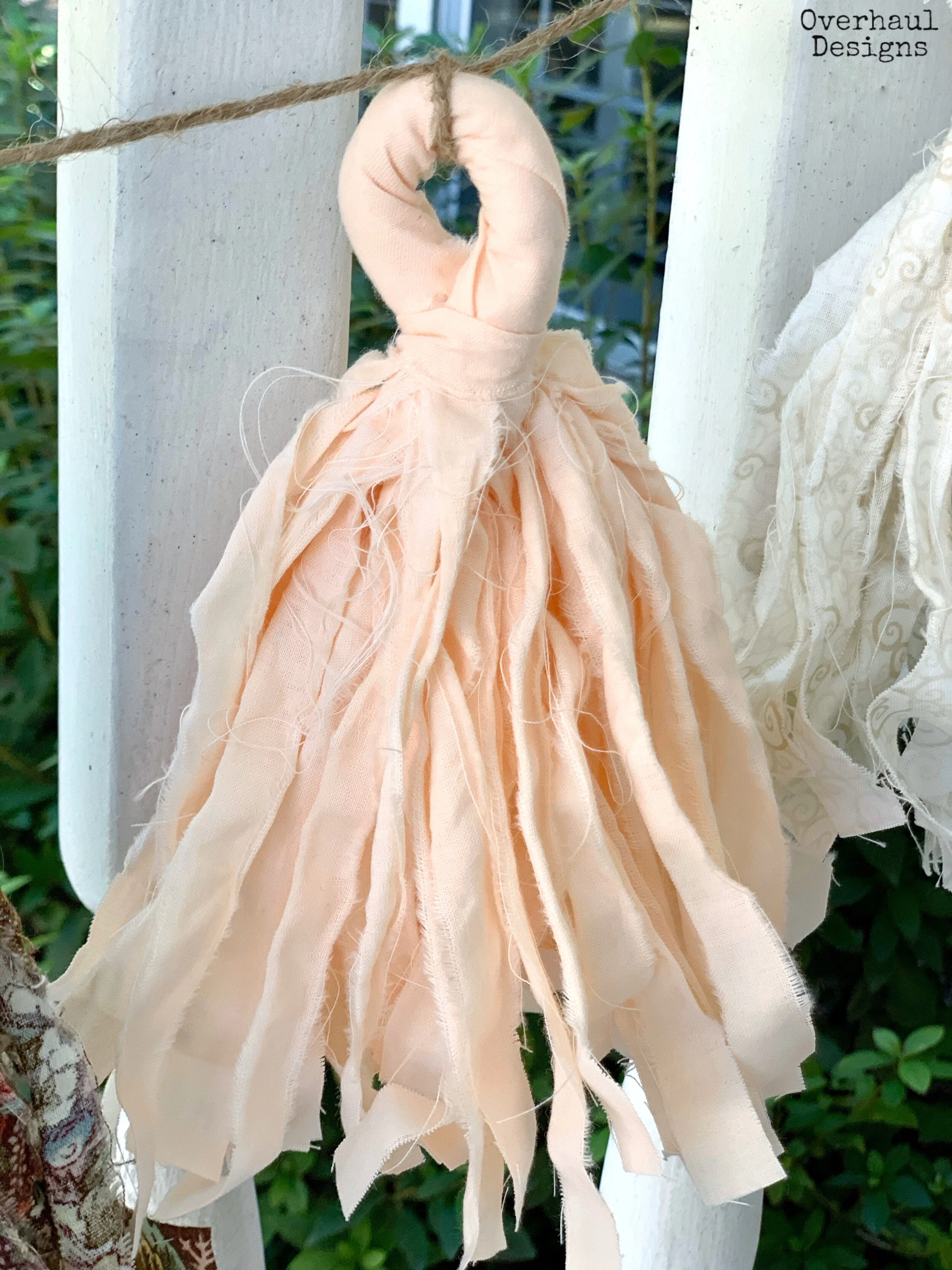 Handmade Fabric Tassel Garland