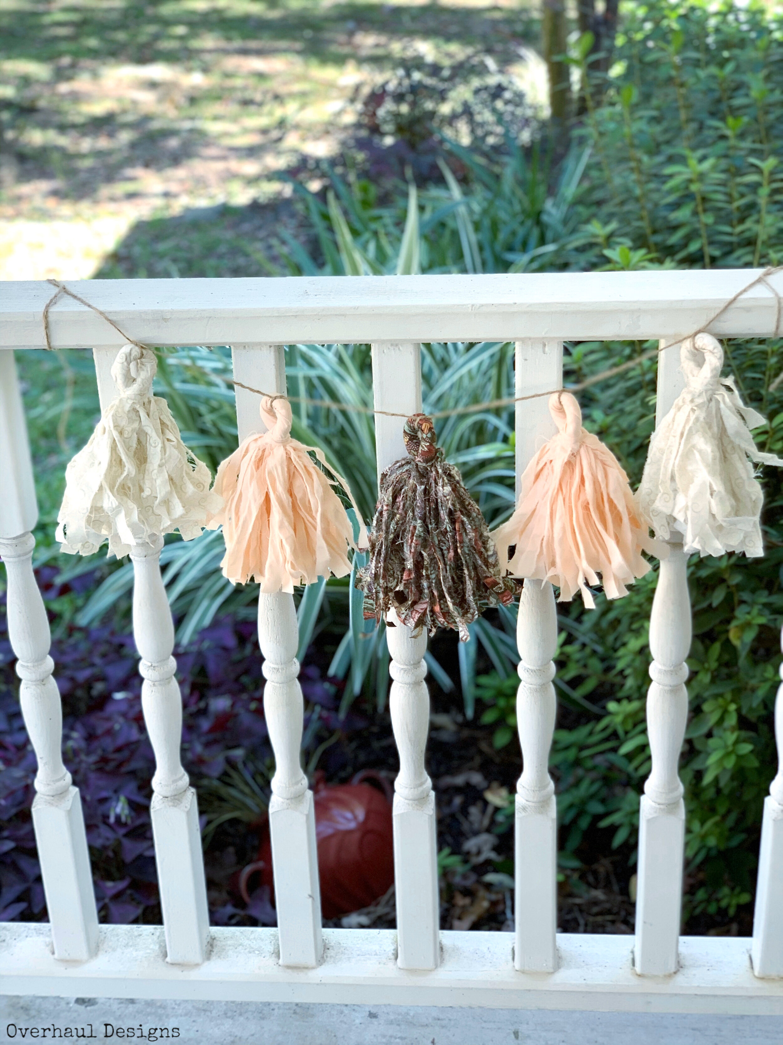 Handmade Fabric Tassel Garland