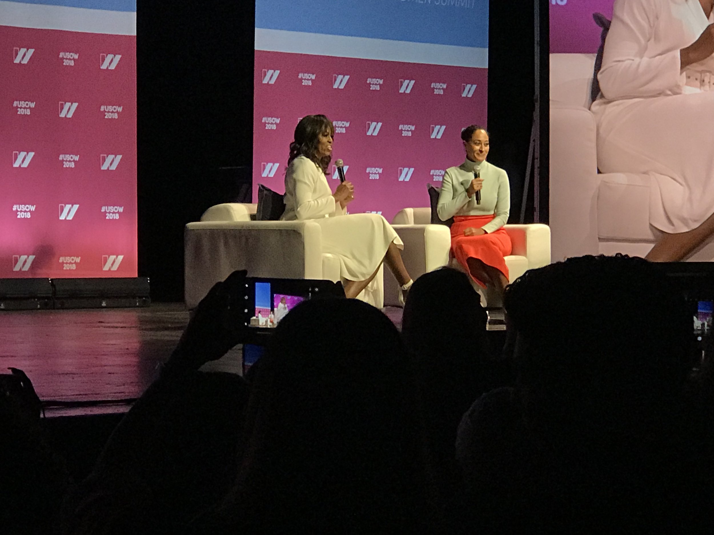 Michelle Obama and Tracee Ellis Ross