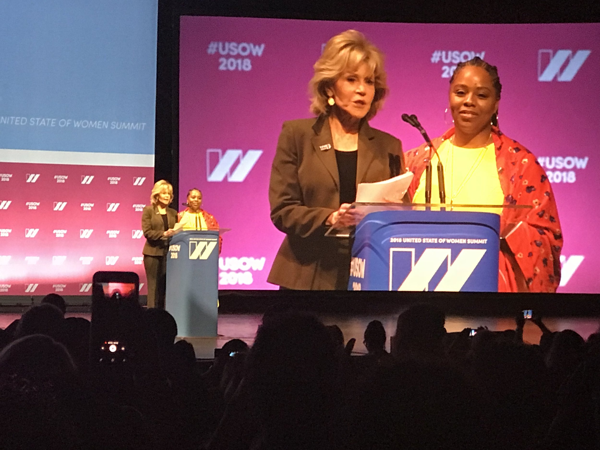 Jane Fonda and Patrisse Cullers