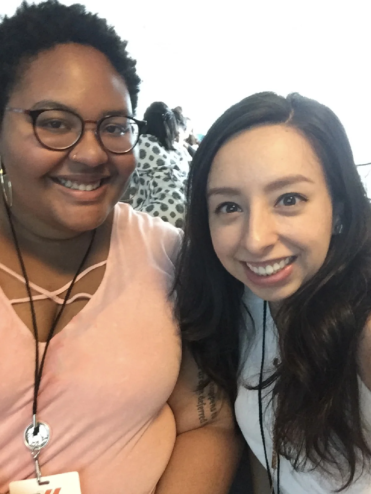 Our team at the summit on Day 2! Danae Edmonds and Juanita Chavarro from left to right.