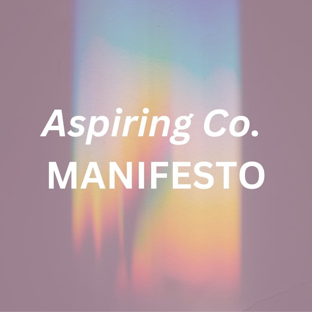 ✨ At Aspiring Co., we believe dreams should be bold, communities thriving, and joy + creativity acts of resistance.
We&rsquo;re not just a brand&mdash;we&rsquo;re a movement. A space where women, trans, and nonbinary folks are unapologetically empowe