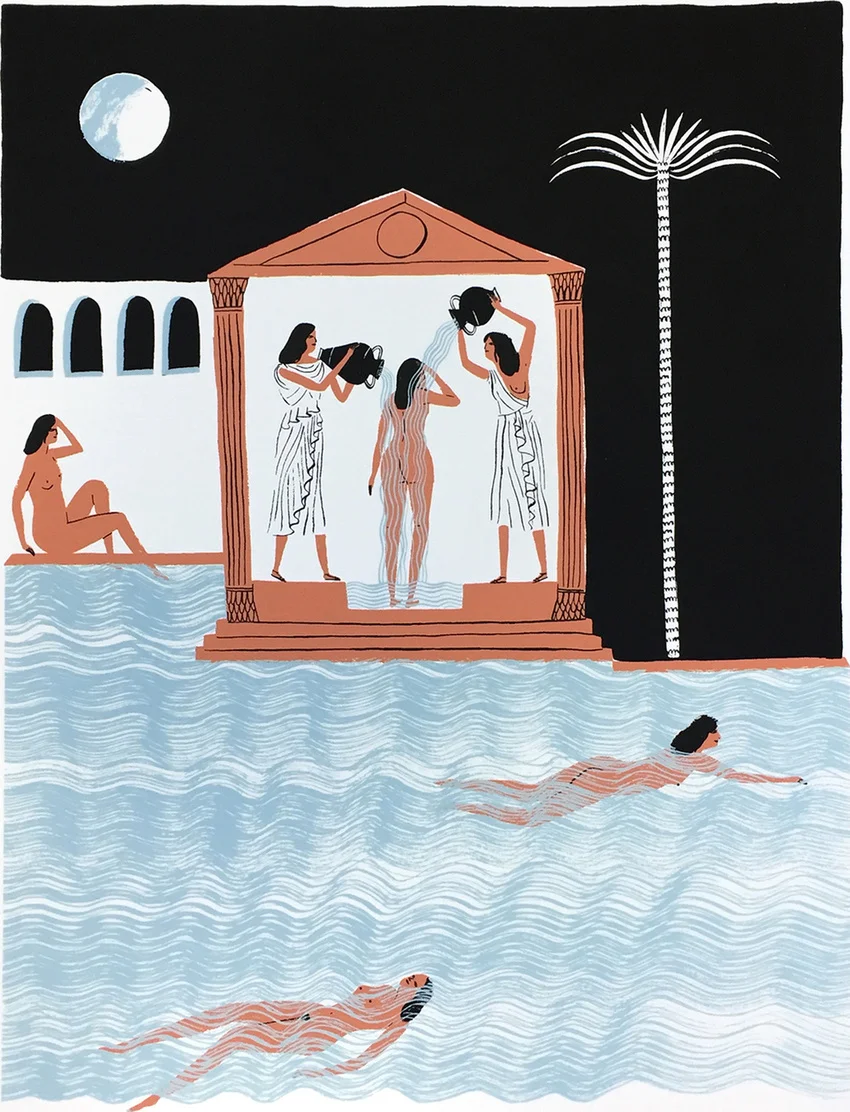 "Bathers" by Kaye Blegvad