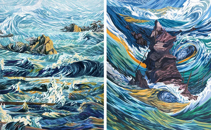 "Untitled #24 & #28" by Tyler Bewley