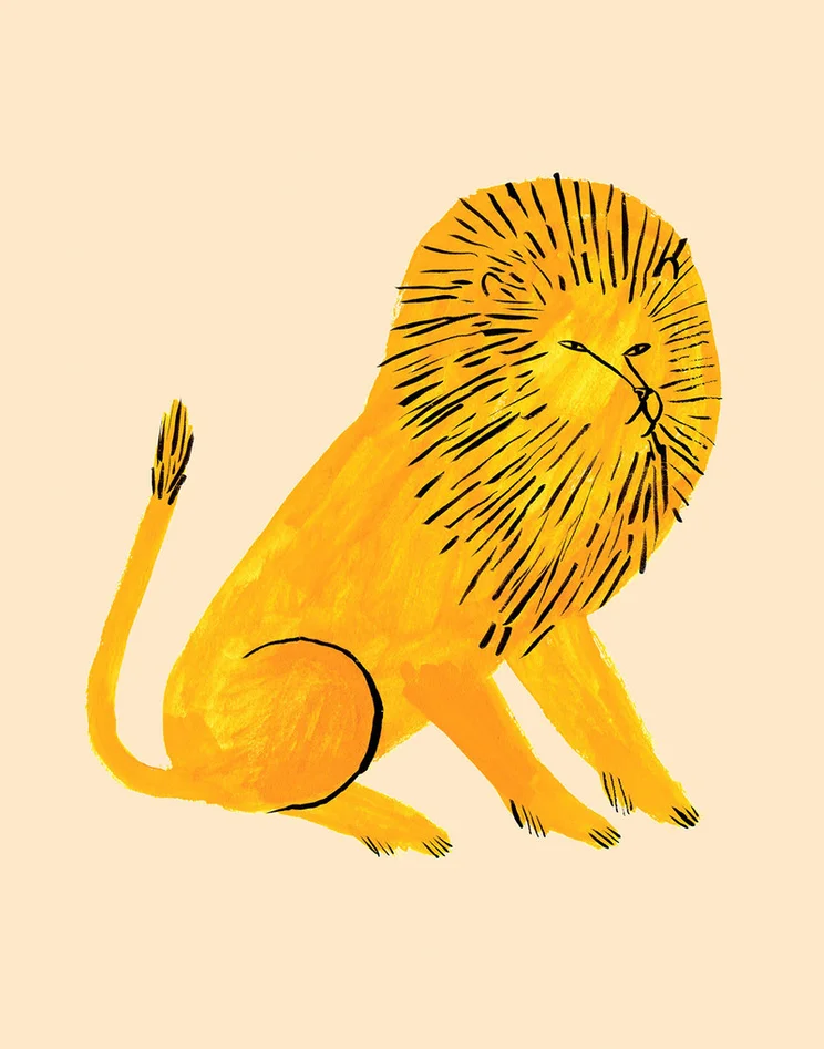 Gold Lion by Jen Collins
