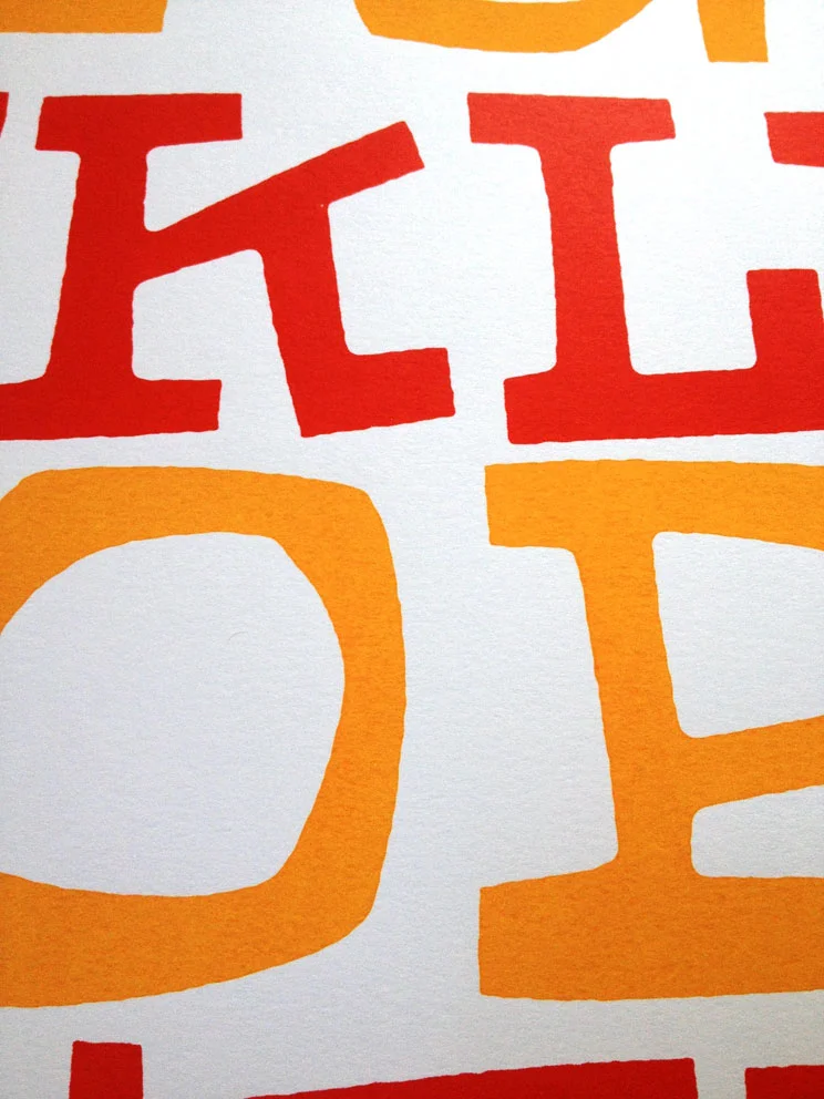 Red & Orange Alphabet by Cyrus Highsmith