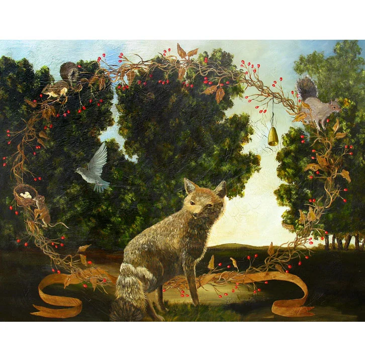 "Swift Fox with Garland" by Anne Siems
